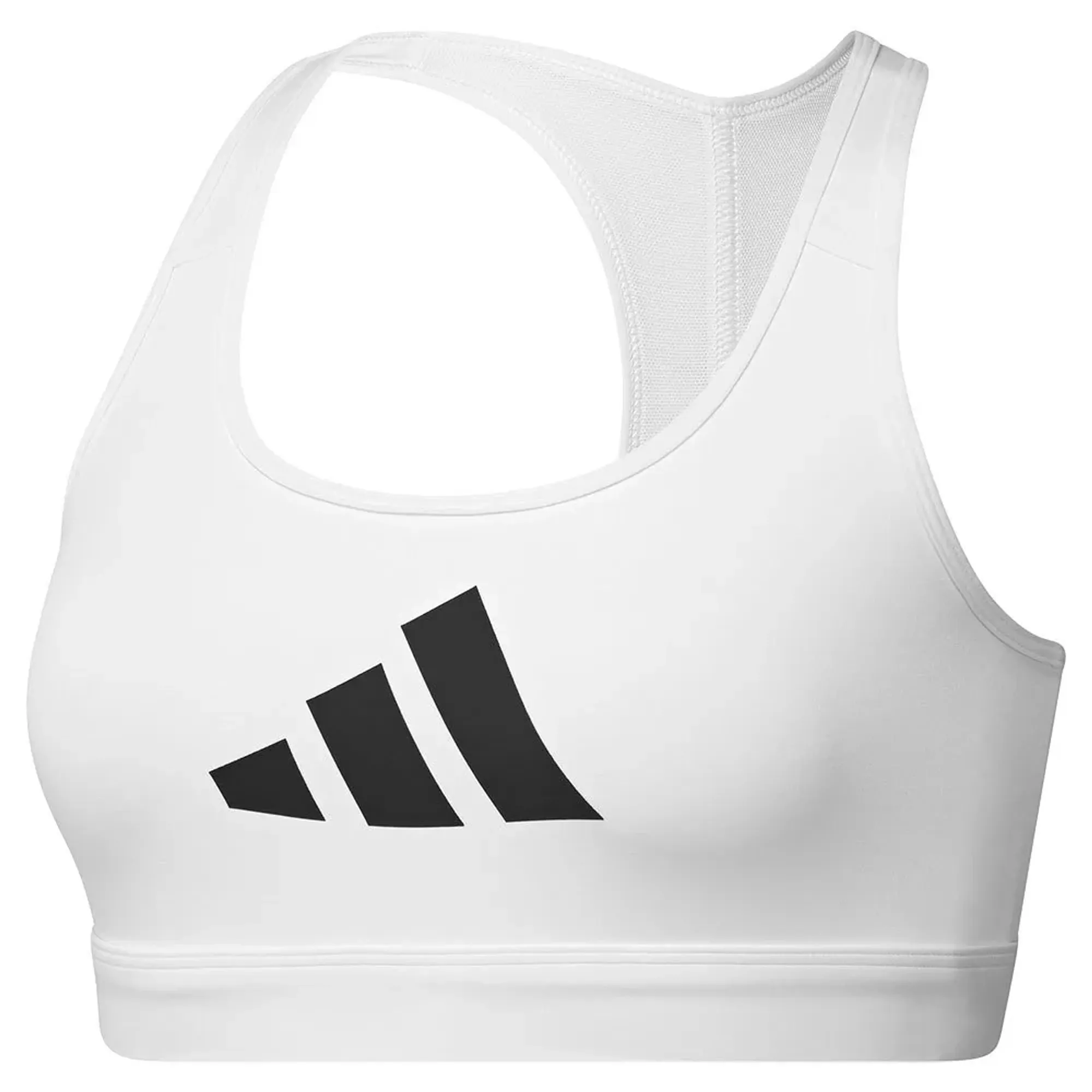 Adidas Powerreact Big Logo Graphic Sports Bra
