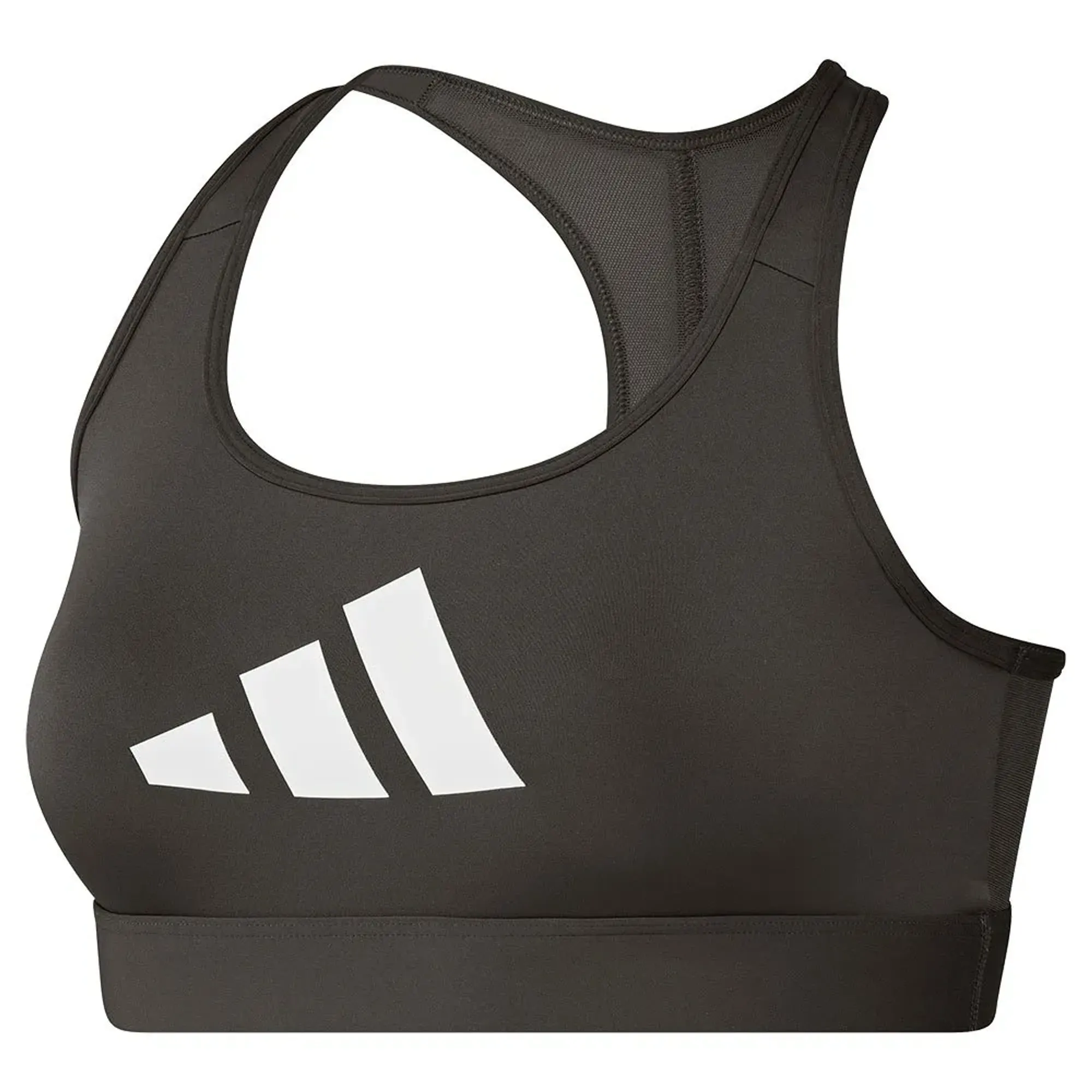 Adidas Powerreact Big Logo Graphic Sports Bra