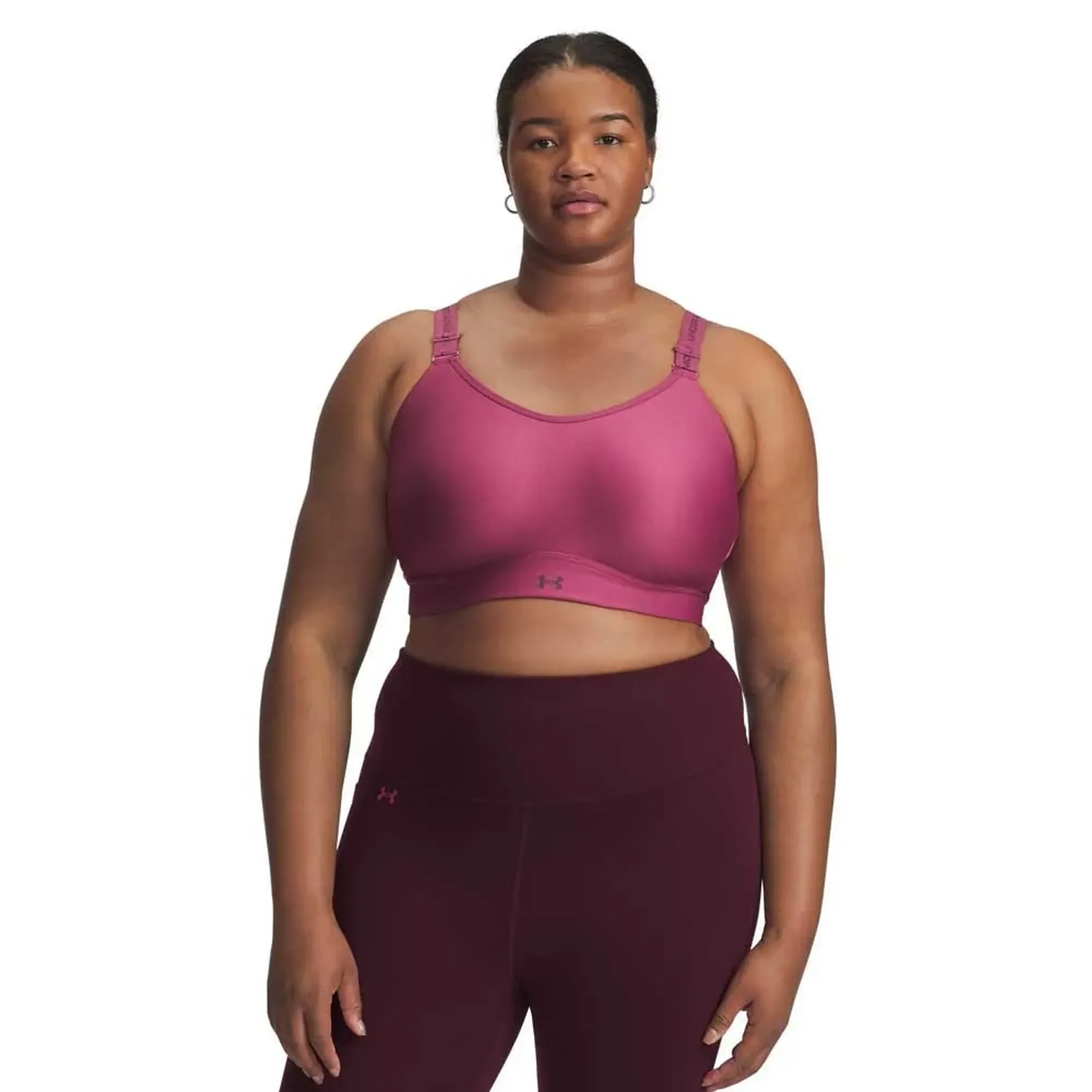 Under Armour Infinity 2.0 Women's Mid Sports Bra Fuchsia Dusk / Dark Maroon 1X D-DD