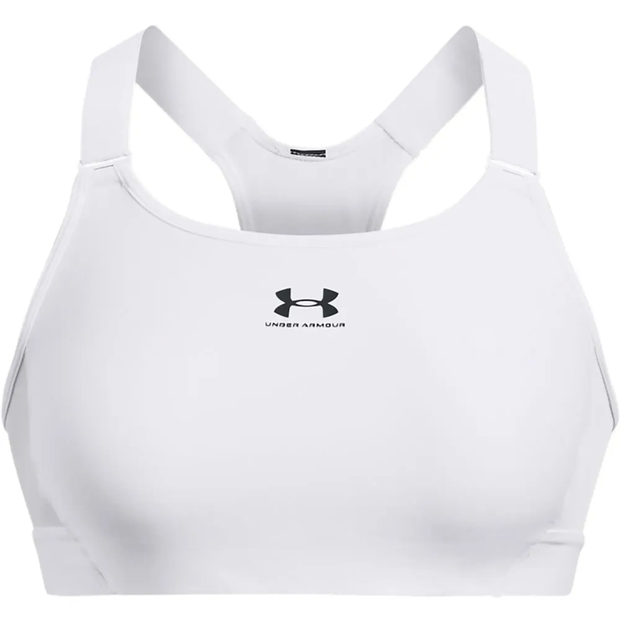 HeatGear® Armour High Women's Sports Bra White / Jet Gray S