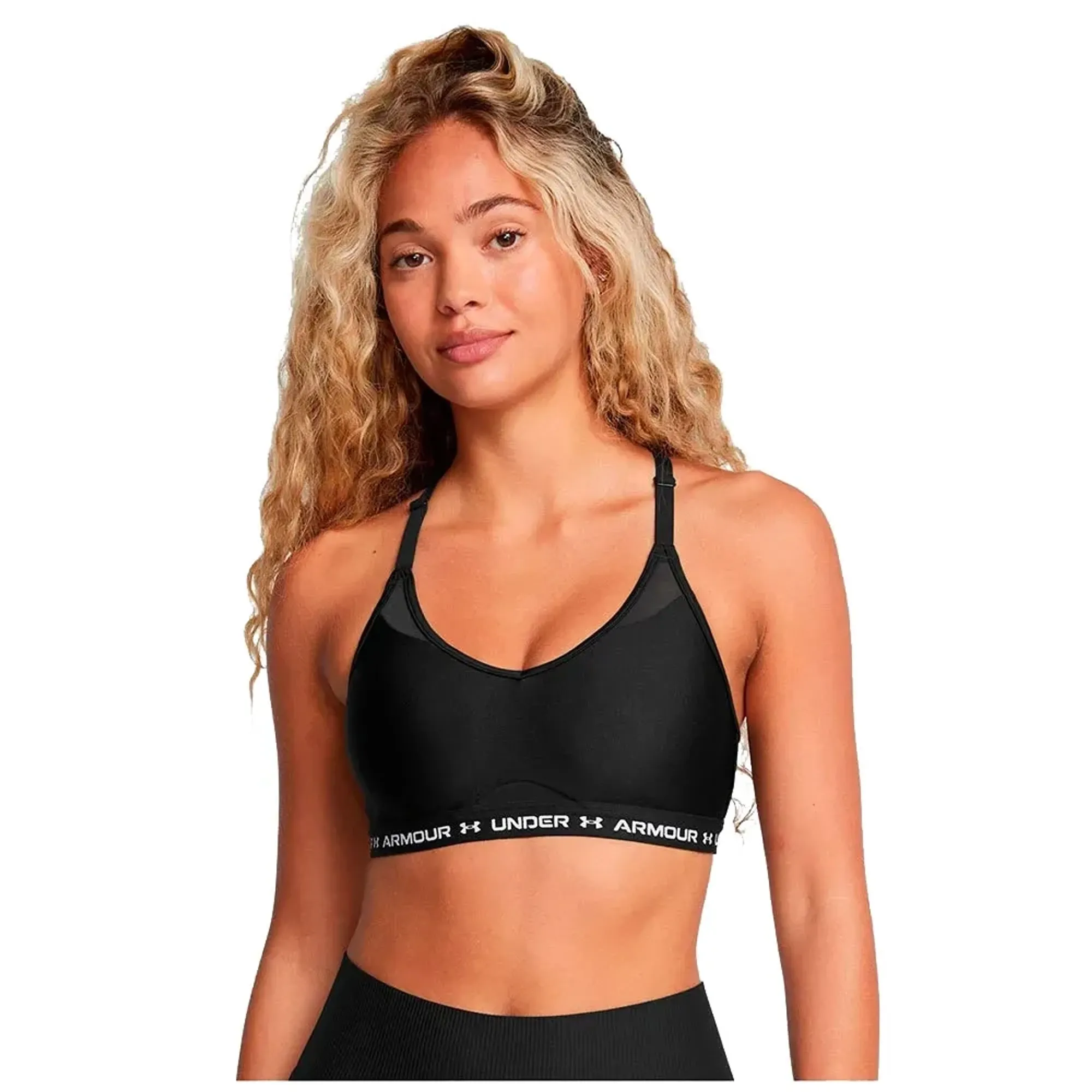Under Armour  Crossback Low Women's Sports Bra Black / White L