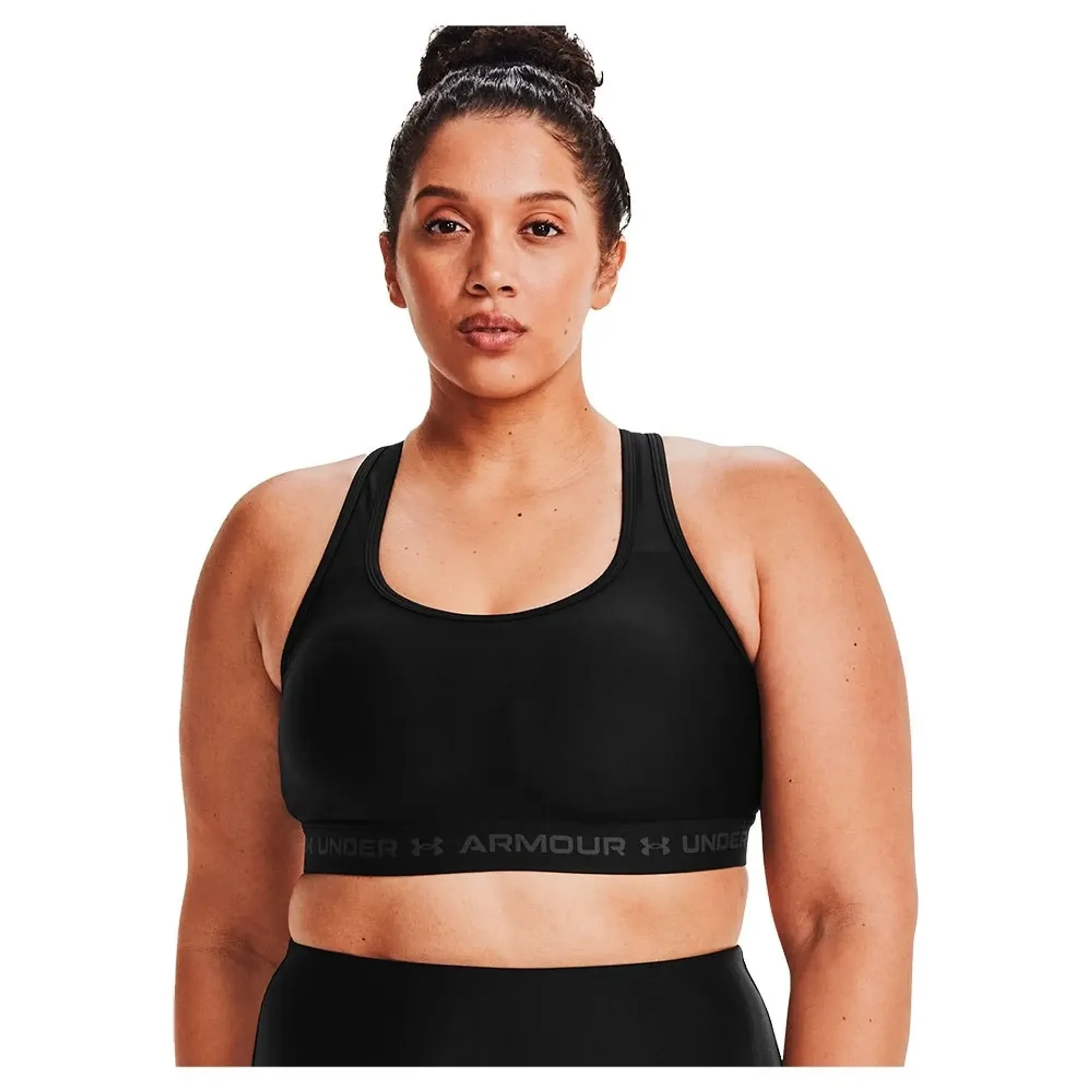 Crossback Mid Women's Sports Bra Black / Black / Jet Gray 1X