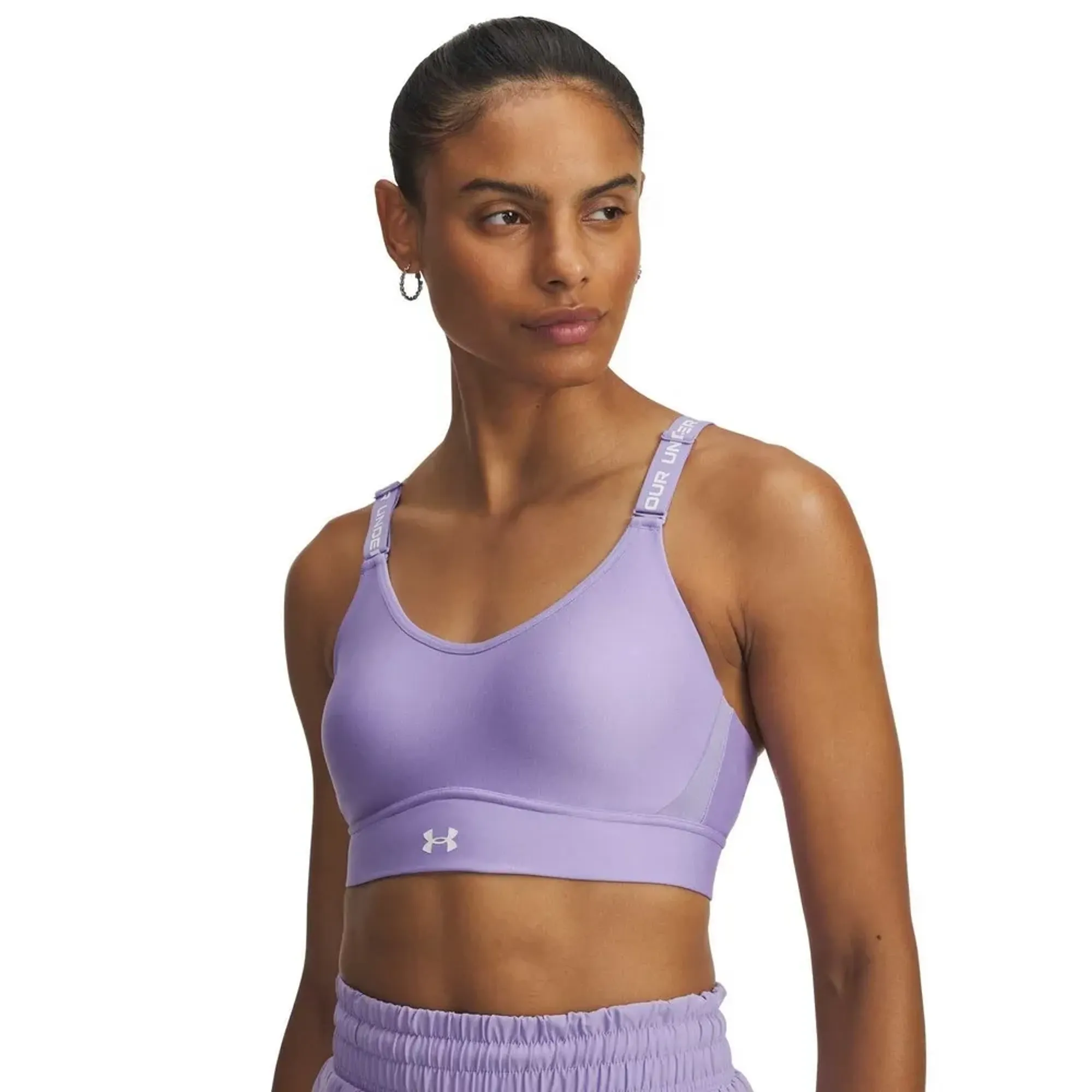 Under Armour  Infinity 2.0 Women's Mid Sports Bra Transparent / White L A-C