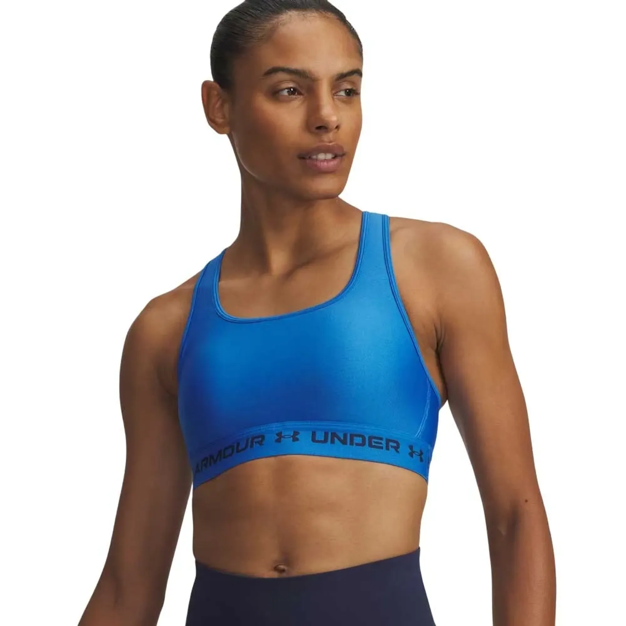 Crossback Mid Women's Sports Bra Blue Atlantis / Washed Navy L