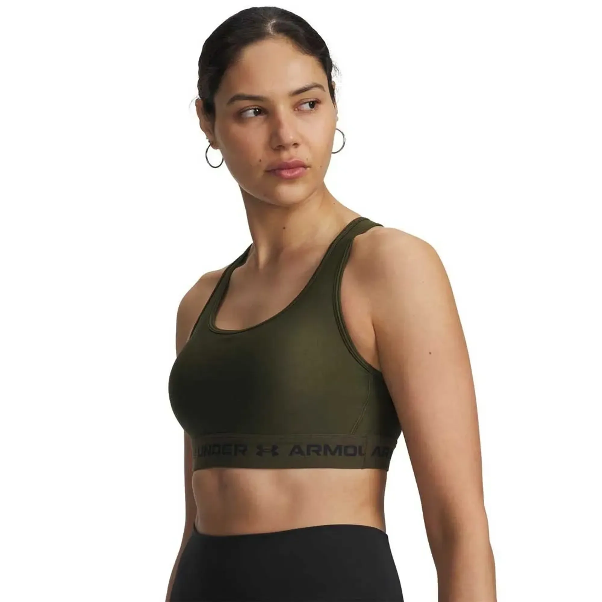 Crossback Mid Women's Sports Bra Expedition Green / Black XL