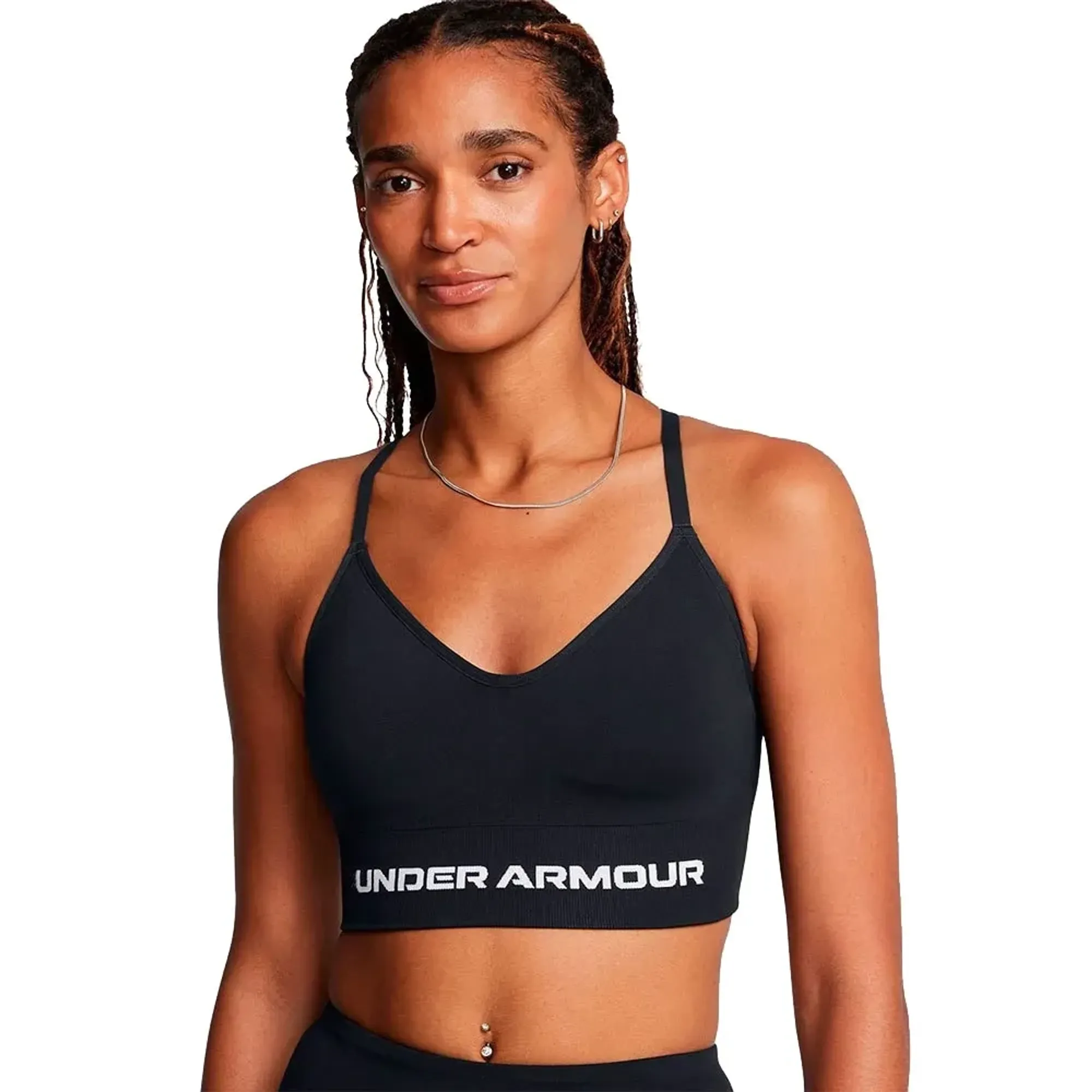Under Armour Vanish Seamless Women's Low Sports Bra Black / White L