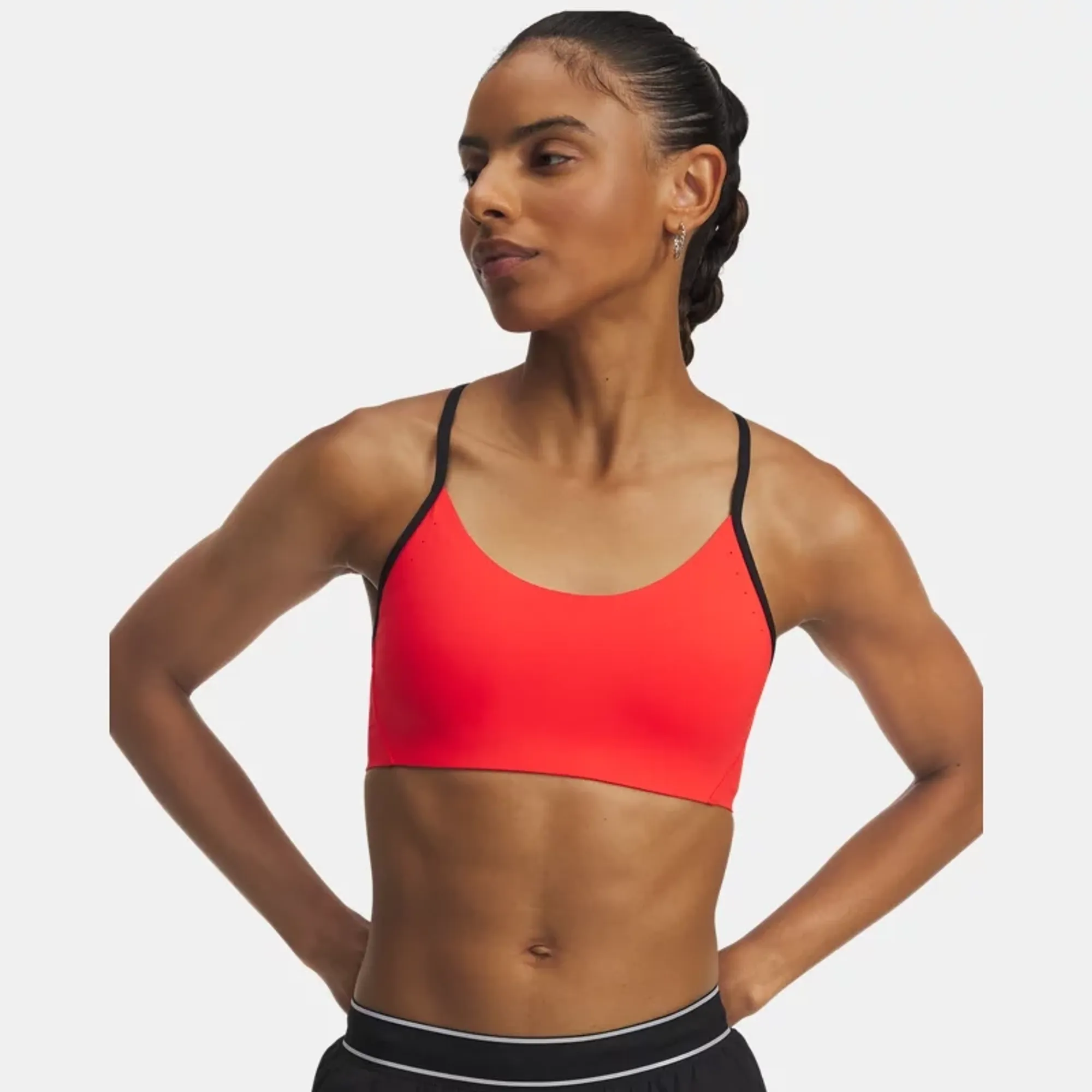 Under Armour  Halo Bonded Women's Sports Bra Racer Red / Black / Reflective L