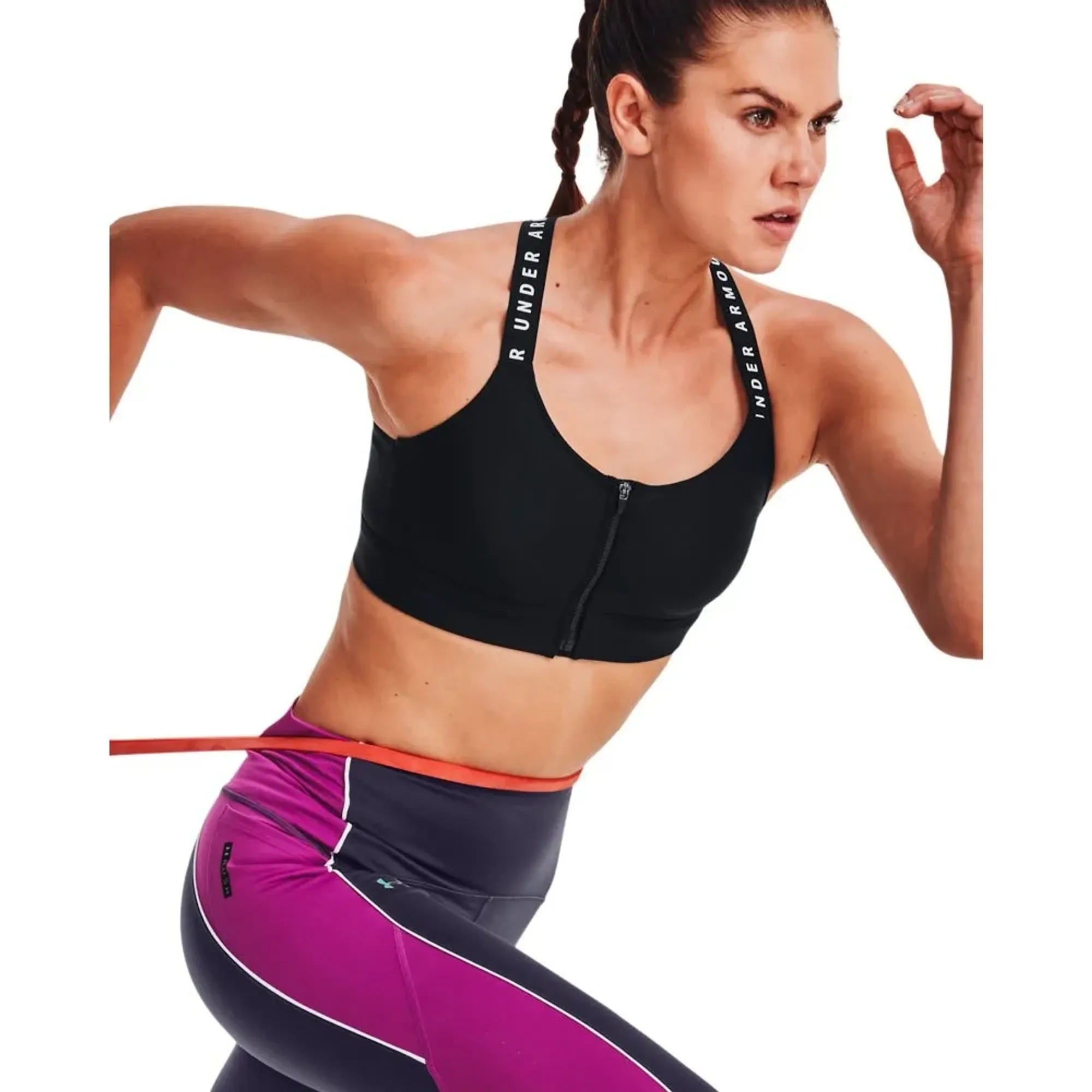 Under Armour Infinity High Zip Sports Bra