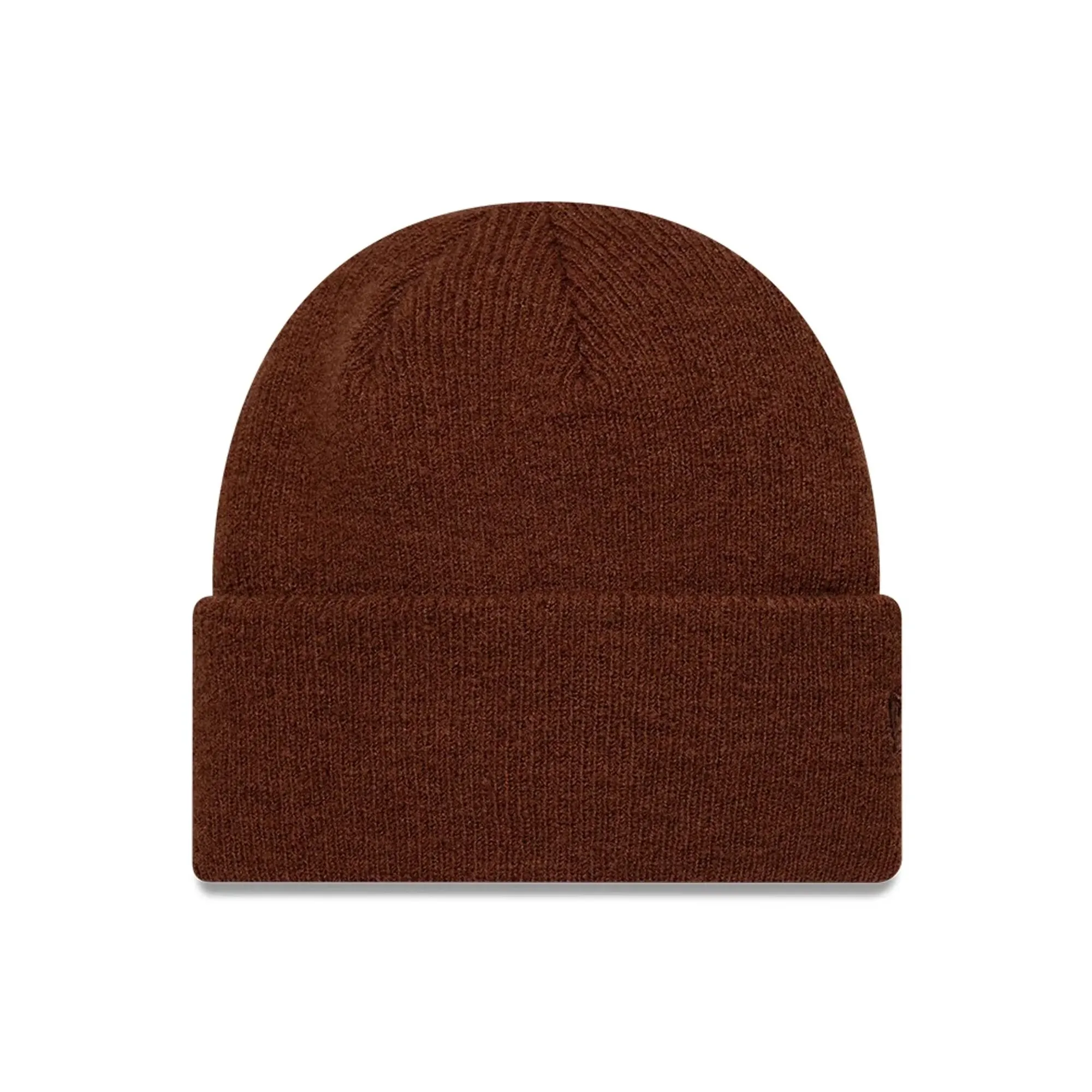 New Era Borg Dark Brown Cuff knit Beanie Hat adult unisex