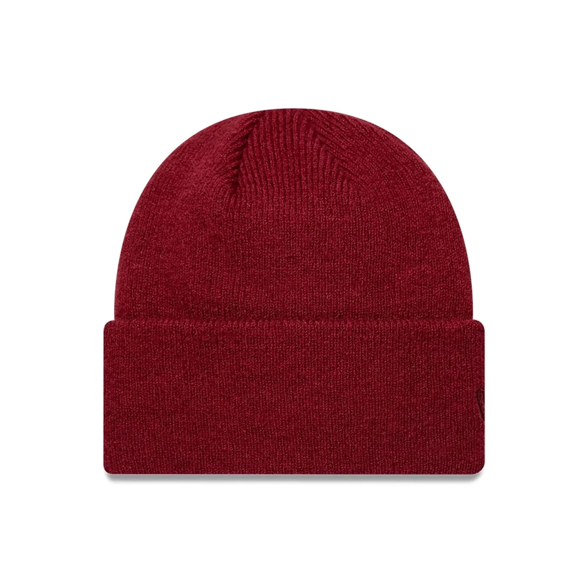 New Era Borg Dark Red Cuff knit Beanie Hat adult unisex