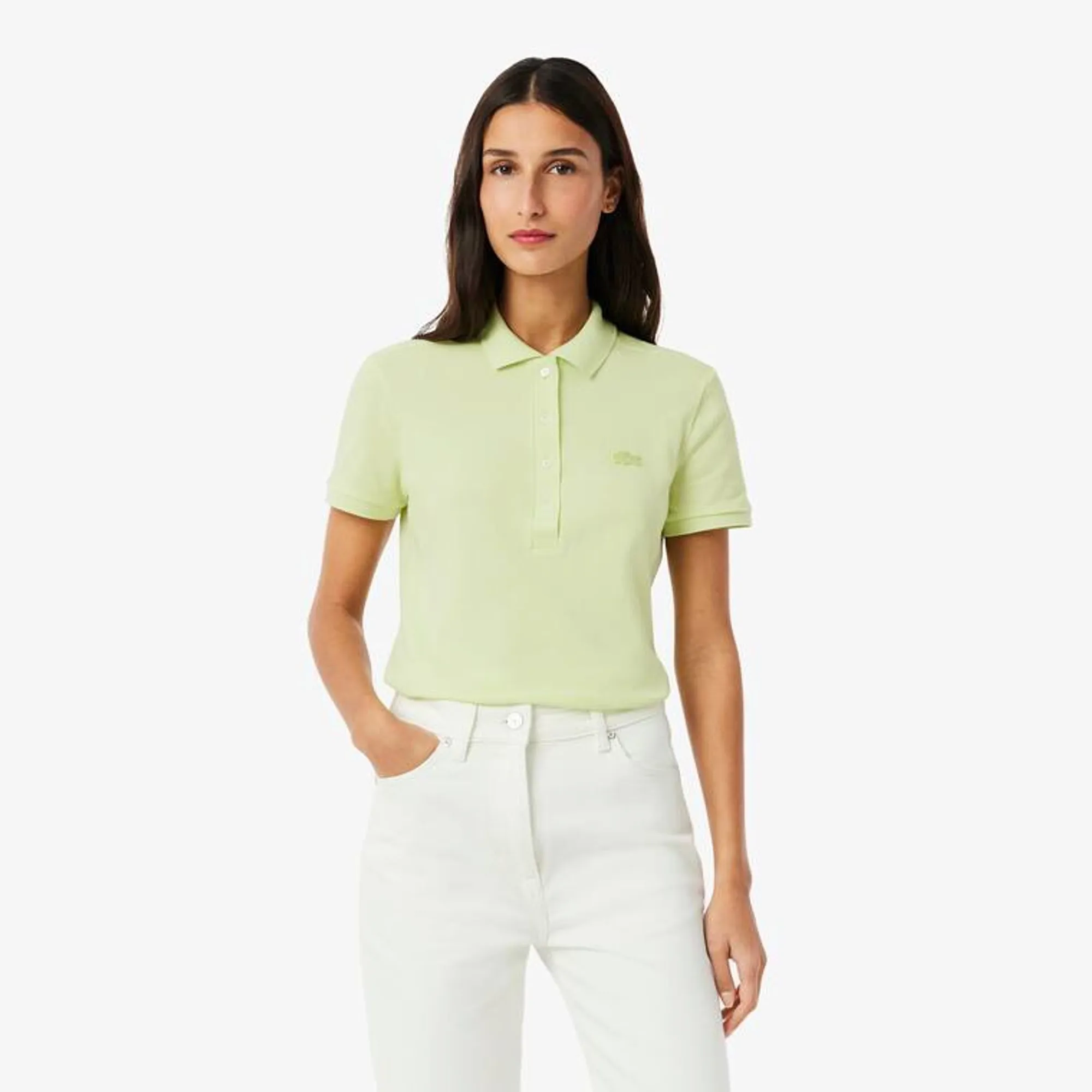 Lacoste L.12.D Slim Fit Stretch Piqué Polo Shirt - Pistachio Green