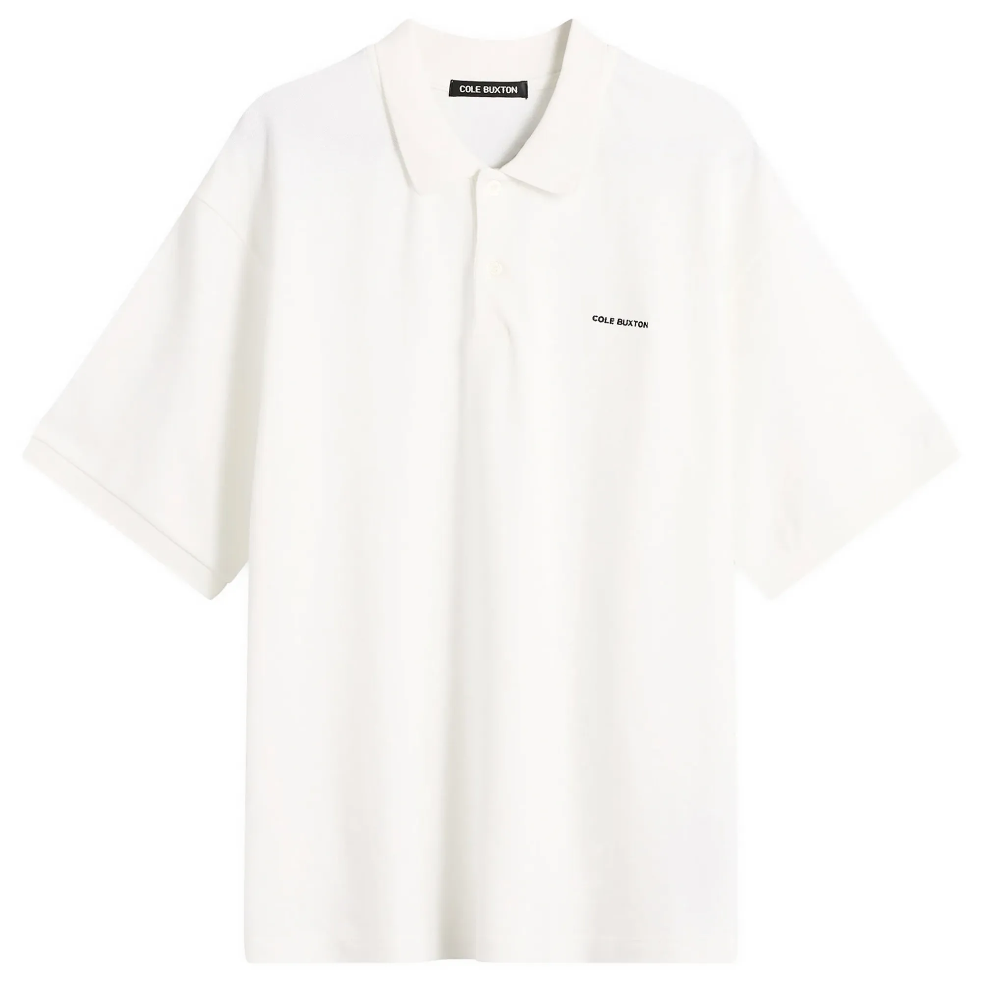 Cole Buxton Men's Mini Logo Polo Shirt Vintage White