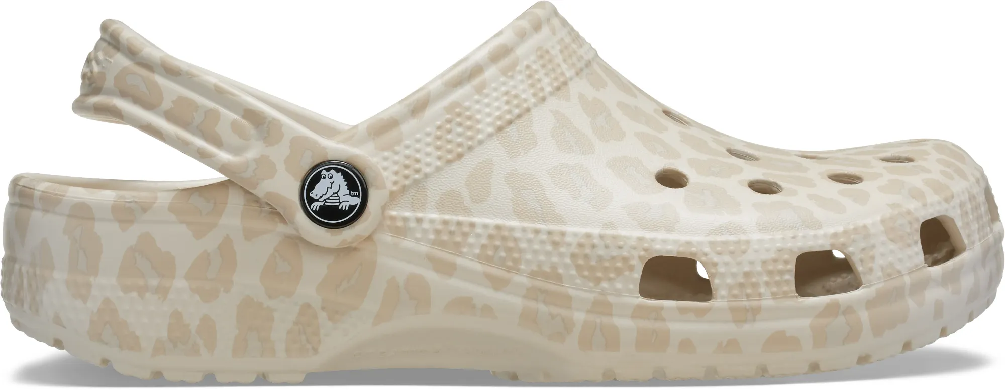 Crocs | Unisex | Classic Animal | Clogs | Almond Tint/Leopard | W2/M1