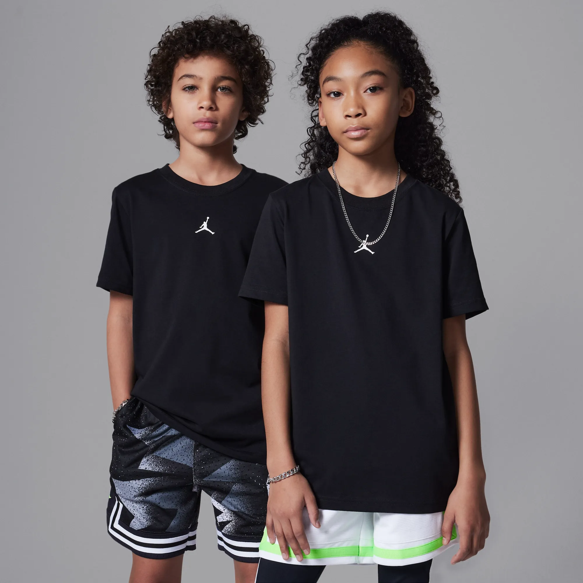 Nike Jordan Dri-FIT Sport Older Kids' Core T-Shirt - Black - Cotton