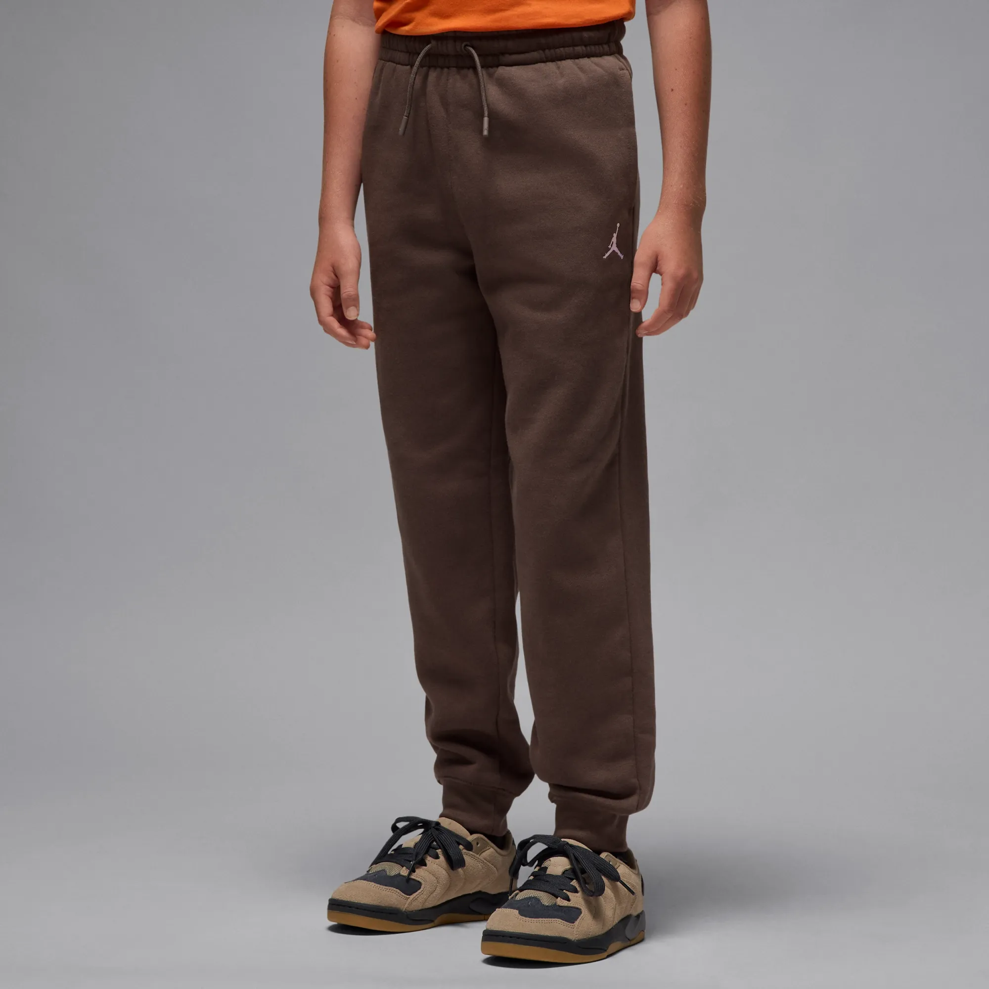 Nike Jordan Brooklyn Fleece Older Kids' Trousers - Brown - Polyester/Cotton