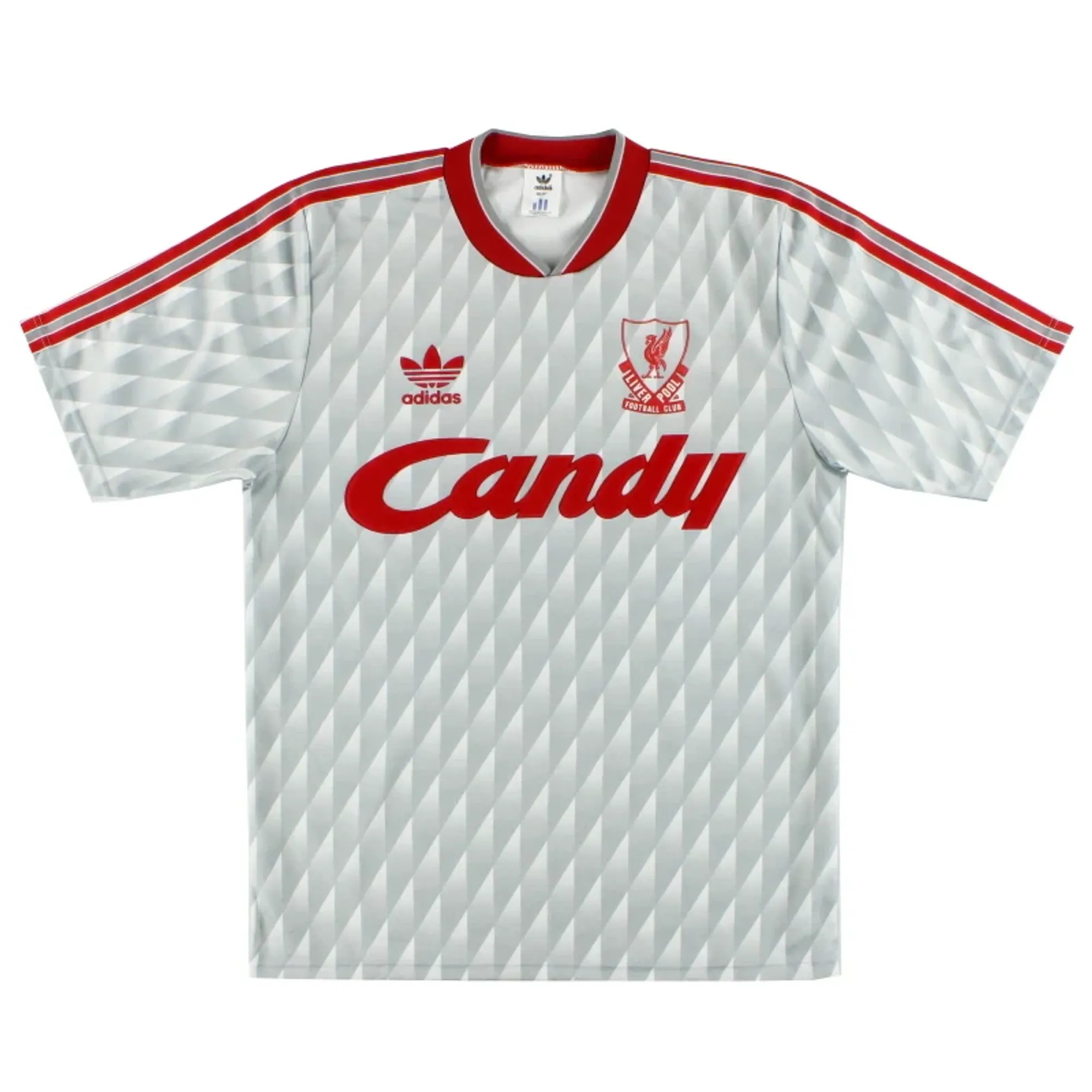 1989-91 Liverpool adidas Away Shirt S - Liverpool / Excellent 