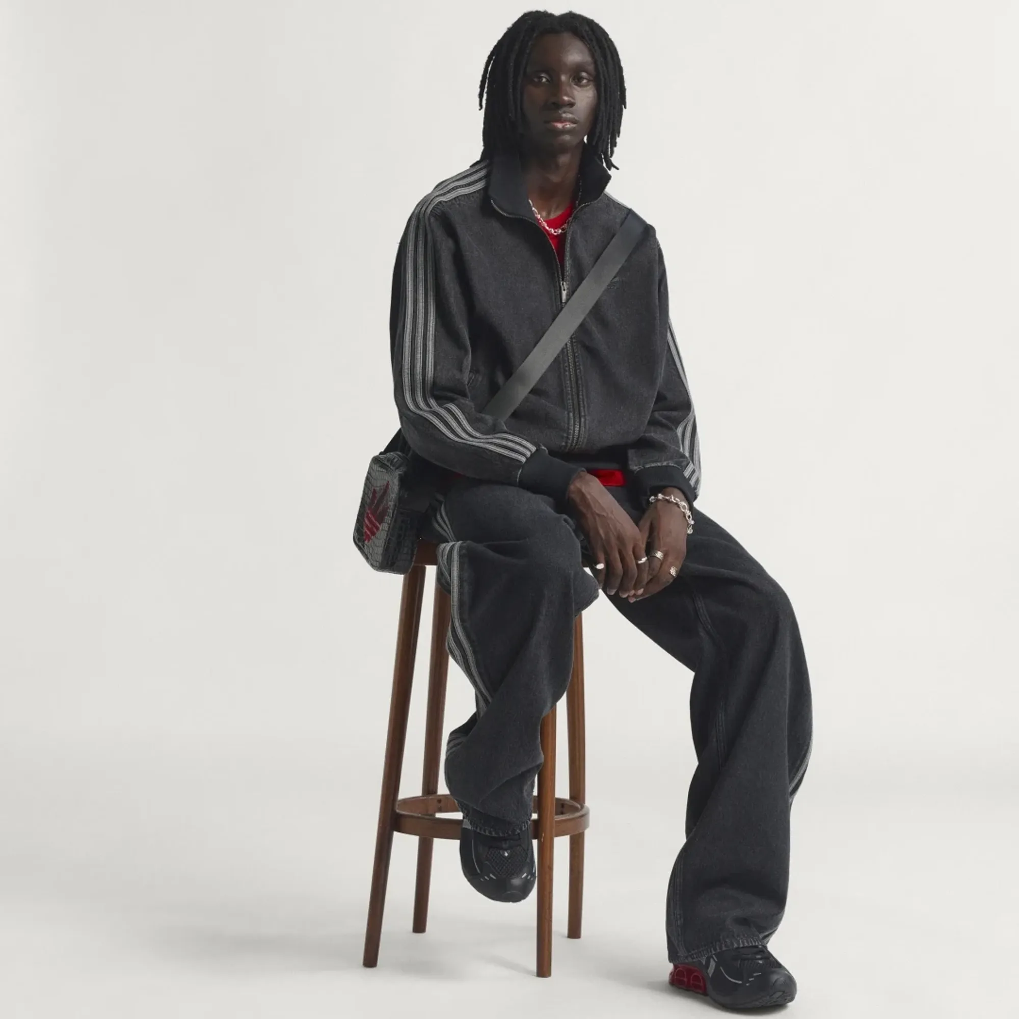 adidas ADICOLOR DENIM FIREBIRD TRACK TOP