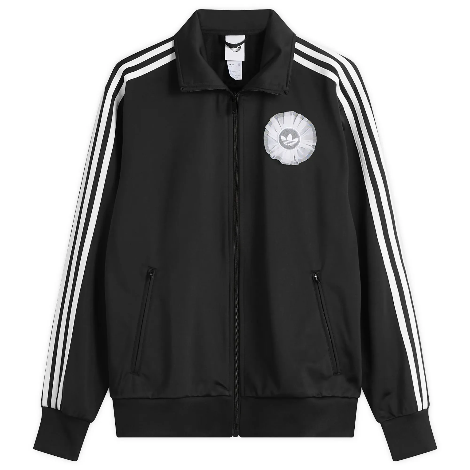 Adidas Women's Tulle Firebird Track Top Black