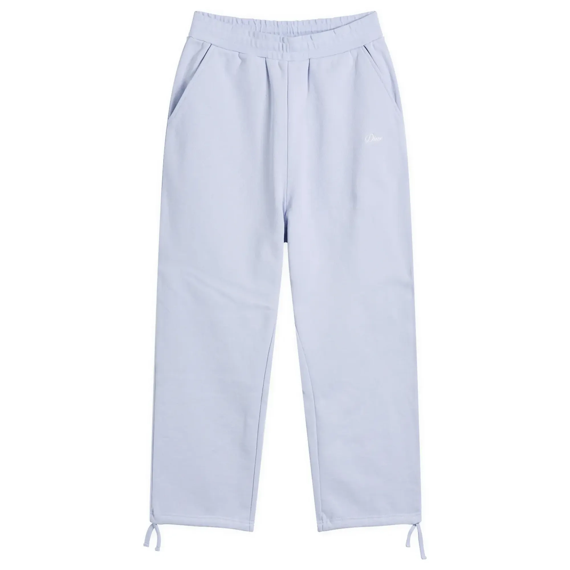 Dime Women's Cursive Small Logo Sweatpants Gray Lavender