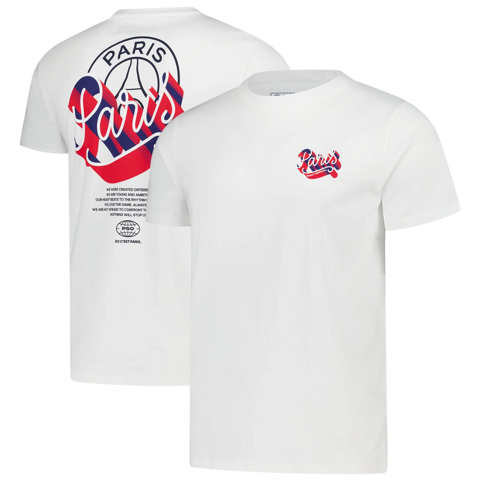 PSG Mainstream Backprint Paris T-Shirt - White