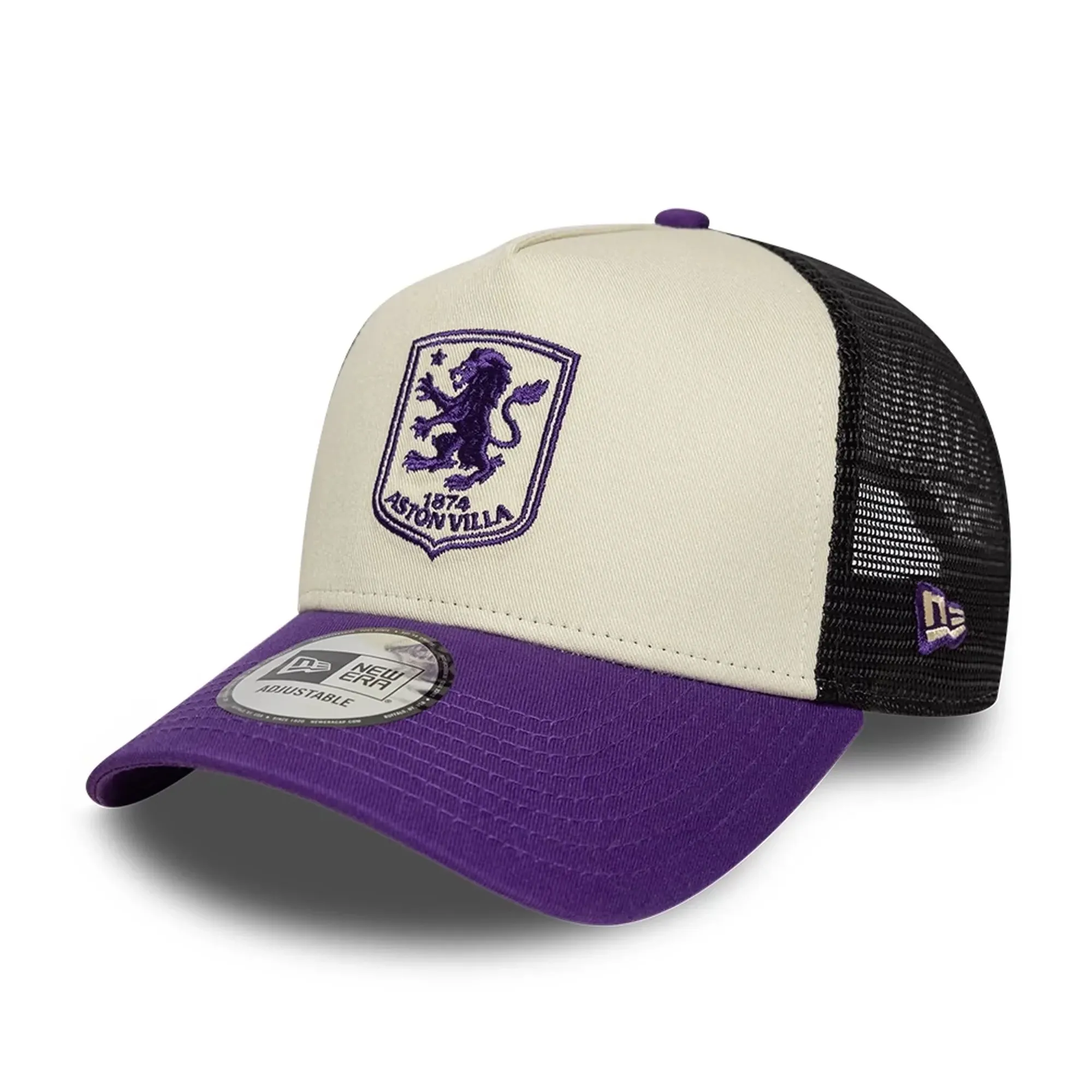 Aston Villa FC 3rd Kit Dark Purple 9FORTY A-Frame Trucker Cap New Era Cap adult unisex