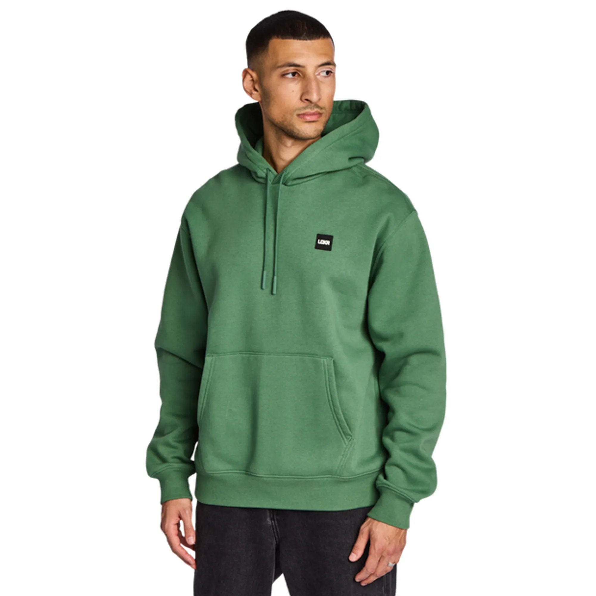 LCKR Embroidered Hooded Men Hoodies - Green