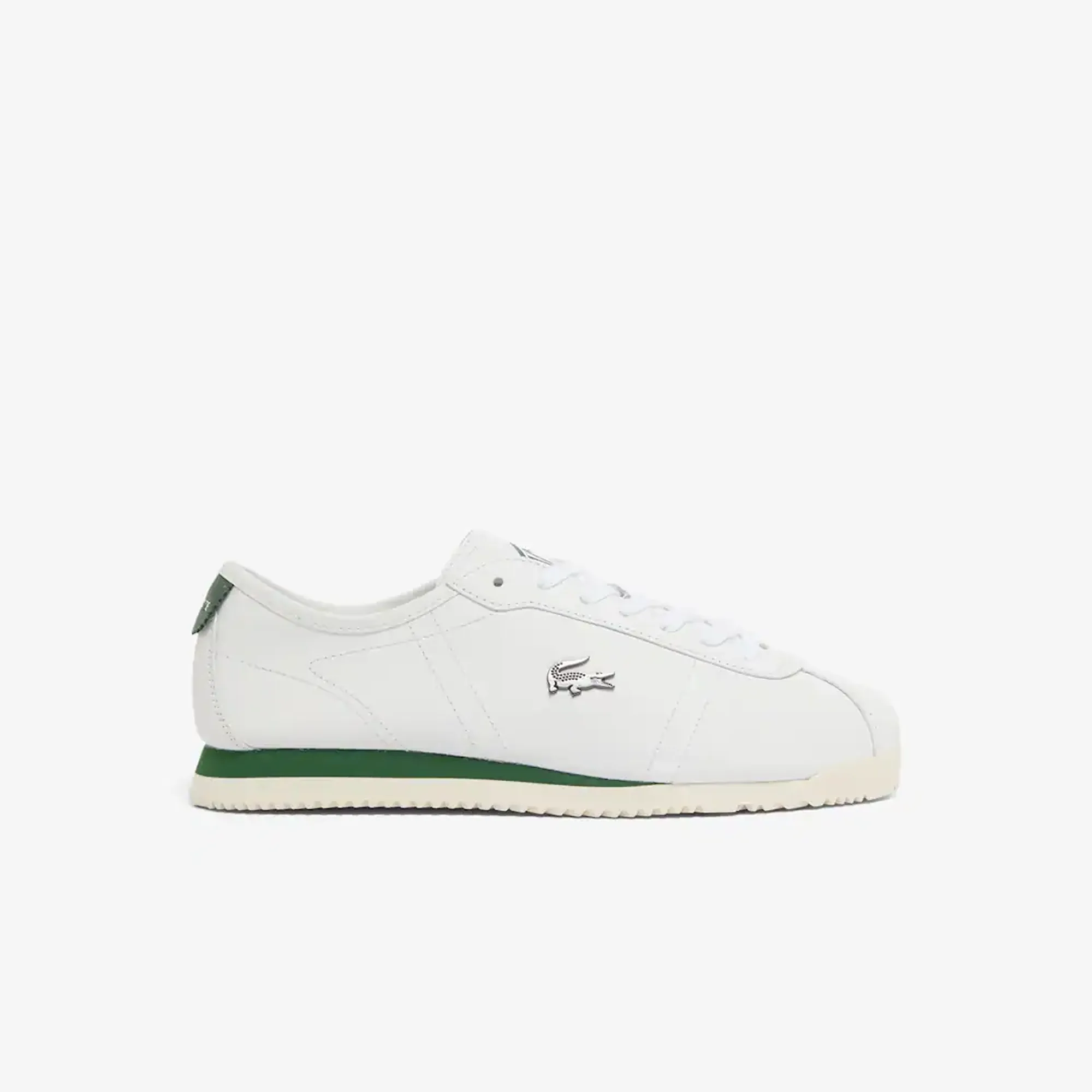Lacoste Men’s Club-Low Leather Sneakers - White & Off White