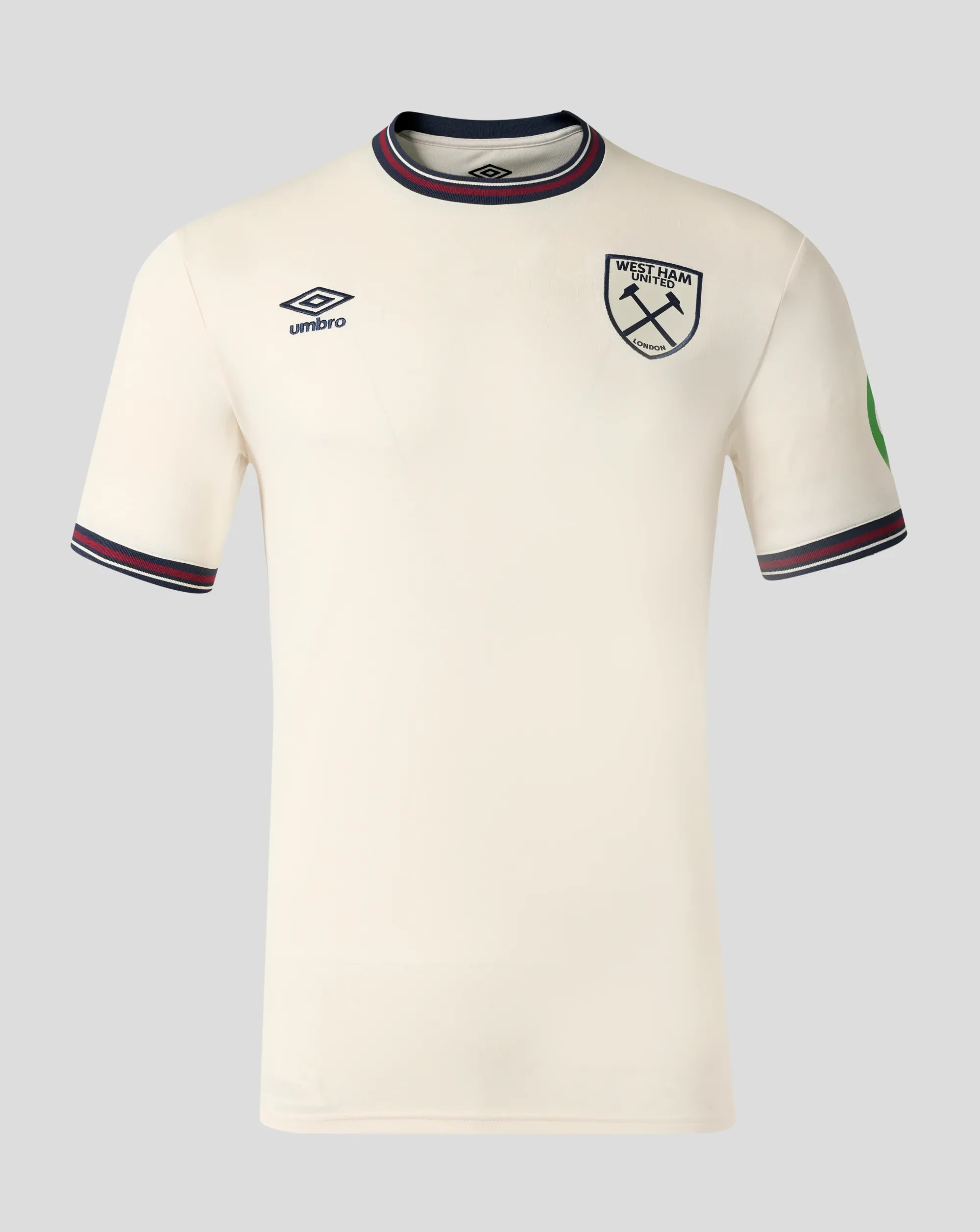 Castore West Ham Men's 25/26 Away Short Sleeve Shirt - White
