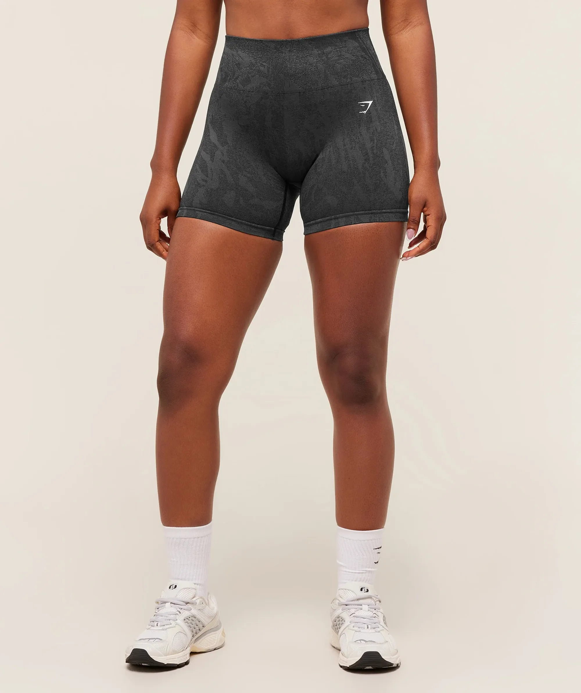  Adapt Camo Seamless Shorts - Asphalt Grey/Black