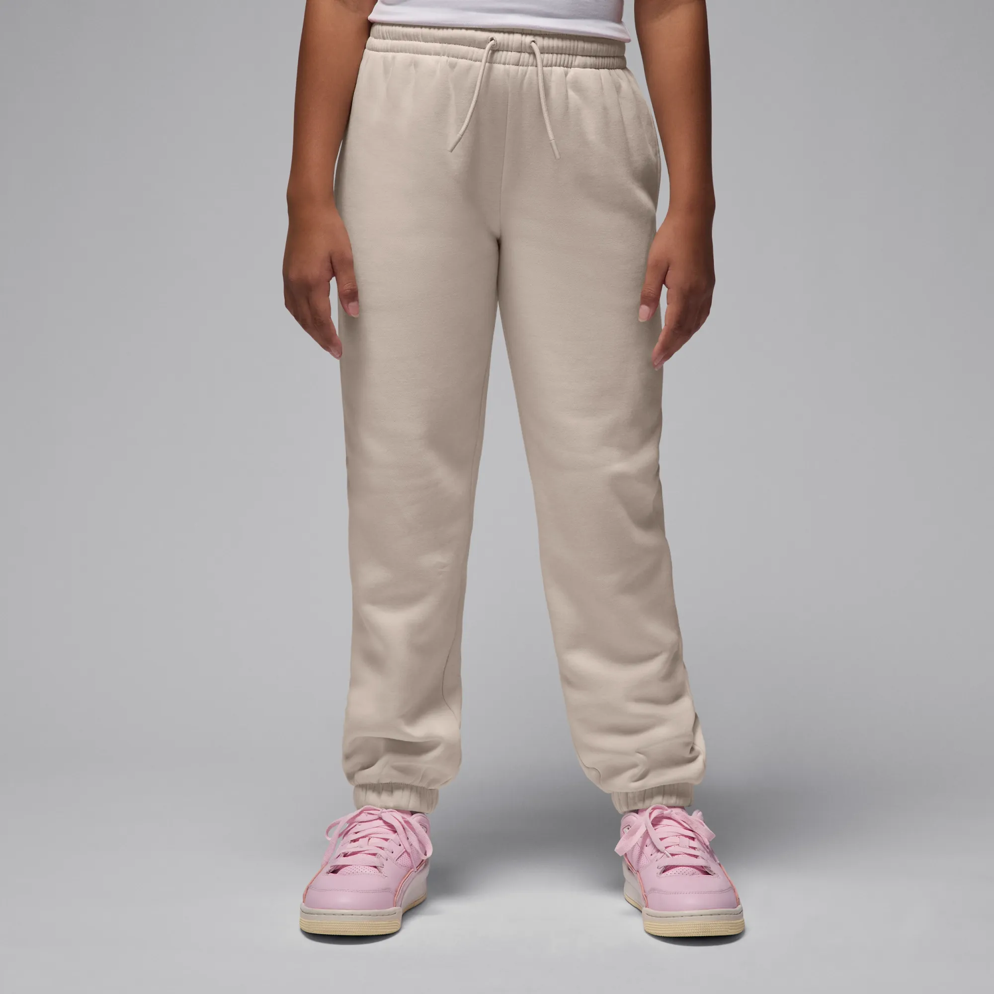 Nike Jordan Brooklyn Fleece Older Kids' Trousers - Brown - Cotton