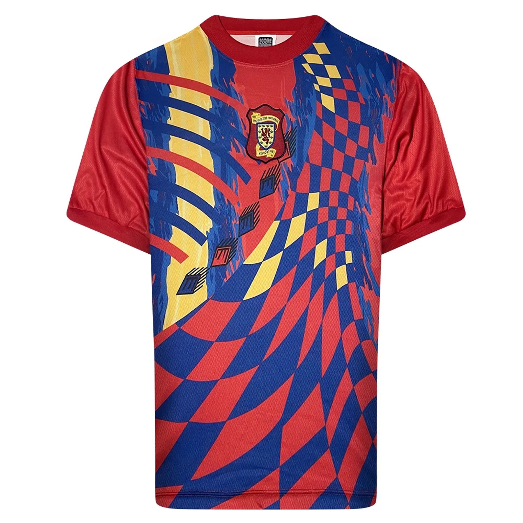3Retro Score Draw Scotland '96 Retro Goalkeeper Away Shirt - Red - Mens