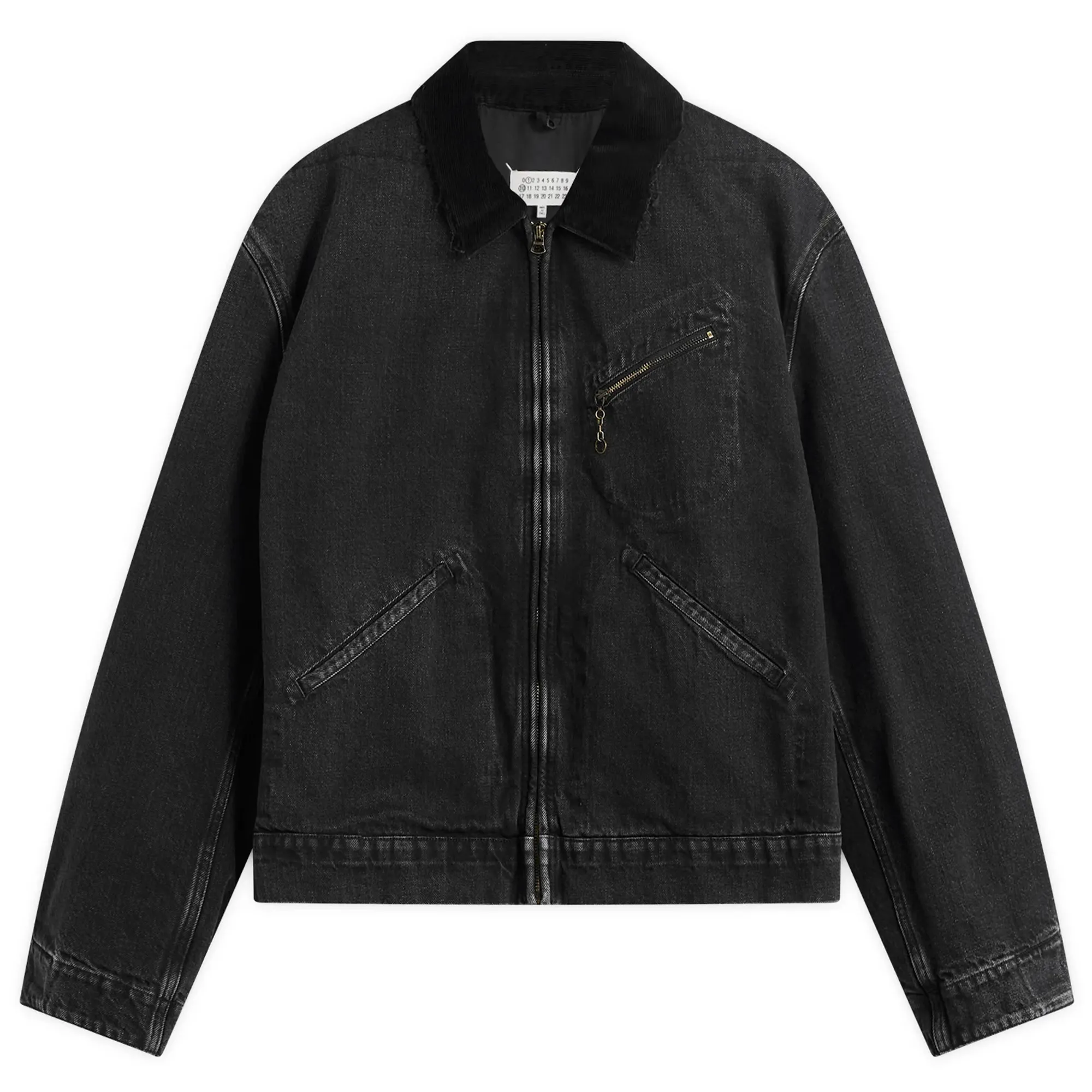 Maison Margiela Men's Washed Denim Jacket Washed Black