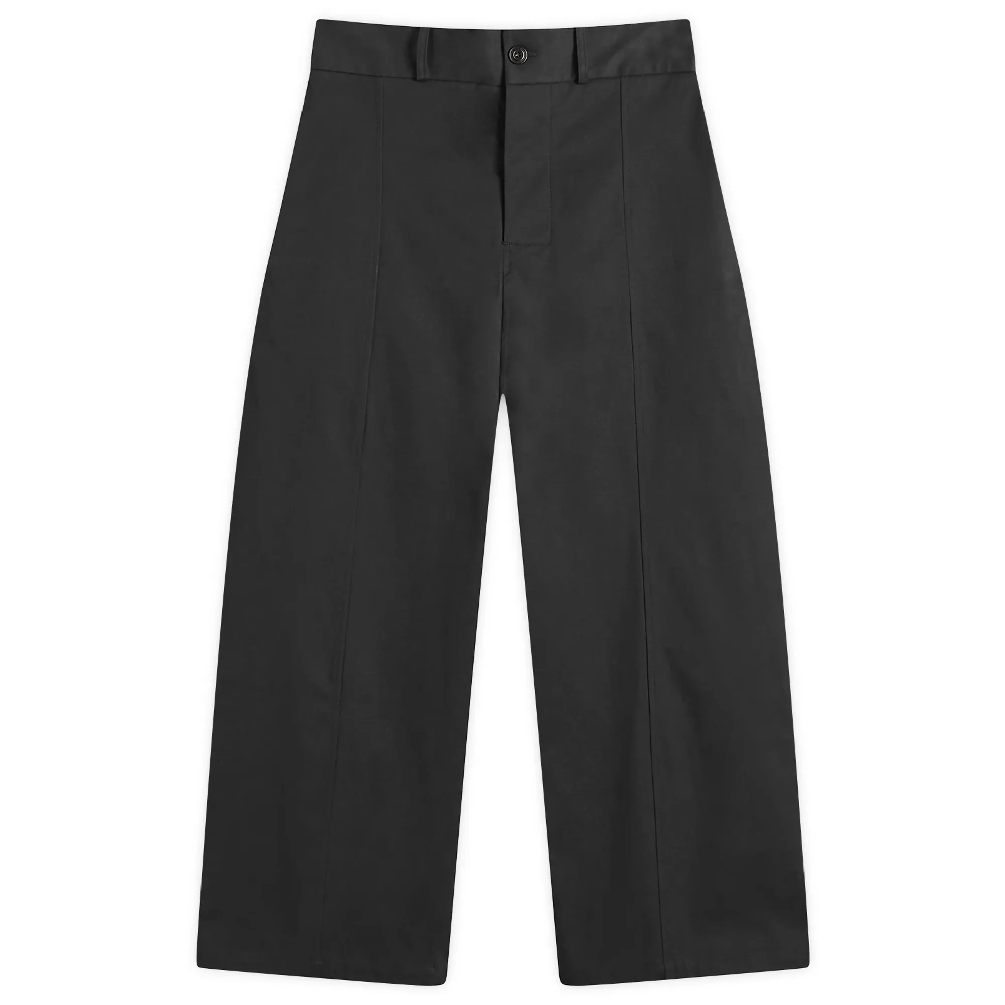 Sage Nation Men's Welt Wide Leg Trouser Black