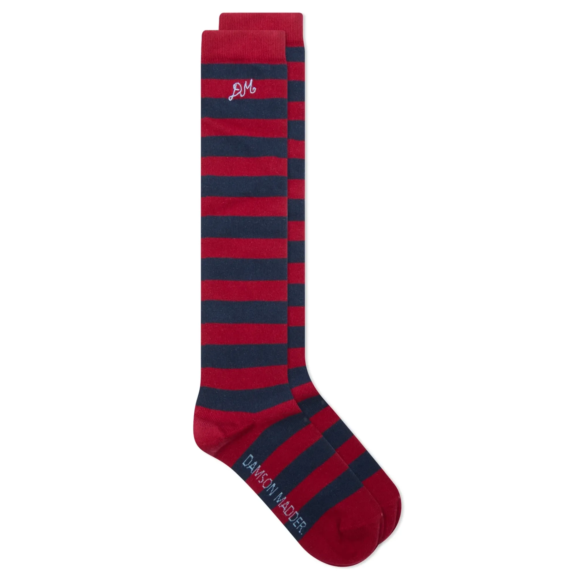 Damson Madder Women's Knee High Stripe Socks Red