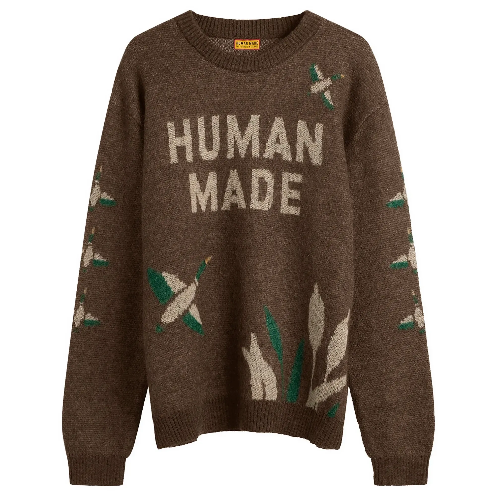 Human Made Men's Graphic Knit Sweater Brown