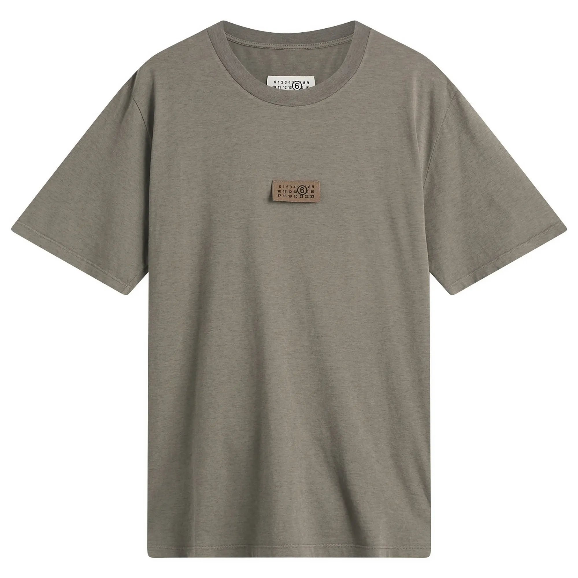 MM6 Maison Margiela Men's Logo Cotton T-Shirt Taupe