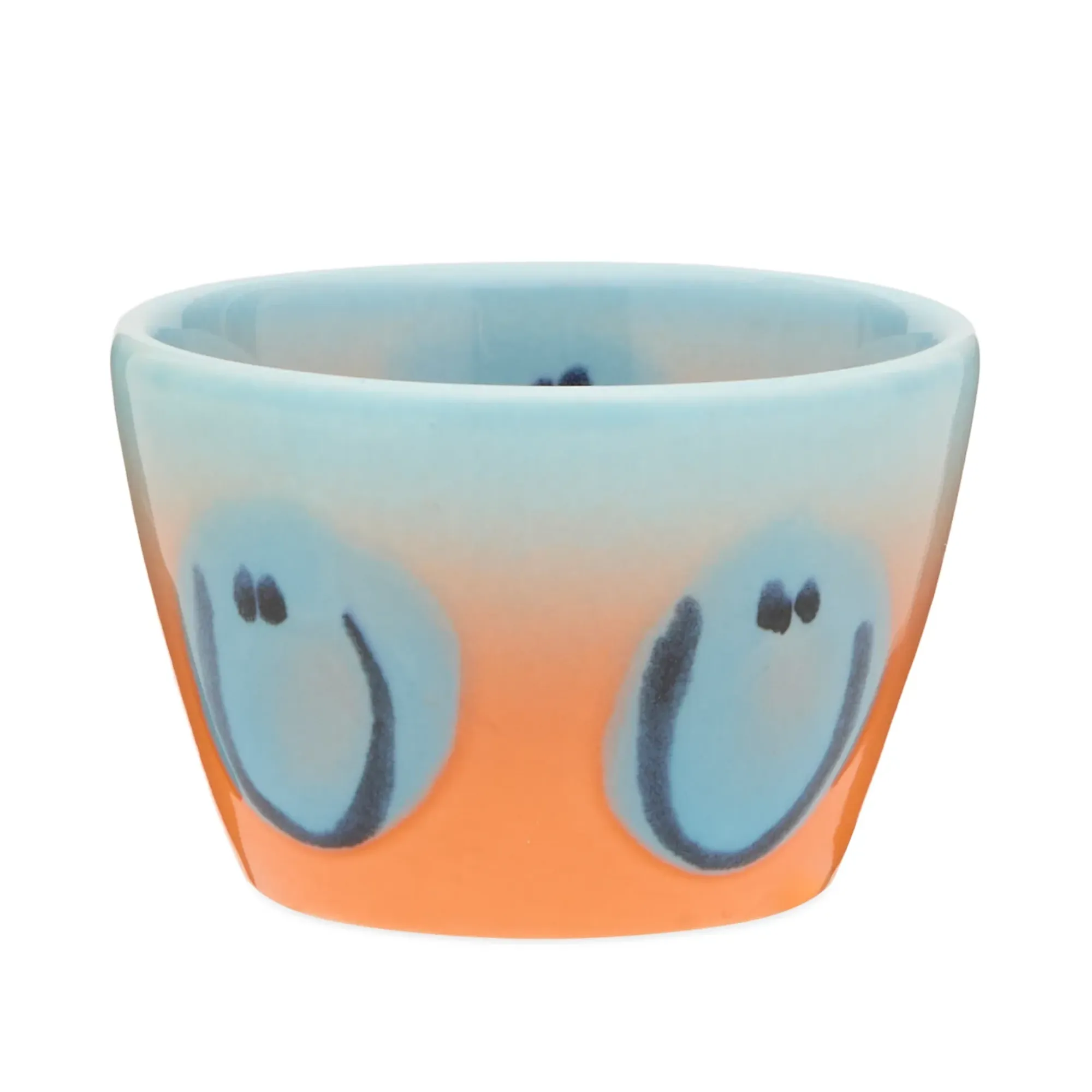 Frizbee Ceramics Super Cup Kawaii - 75ml Water Orange Gradient Smile