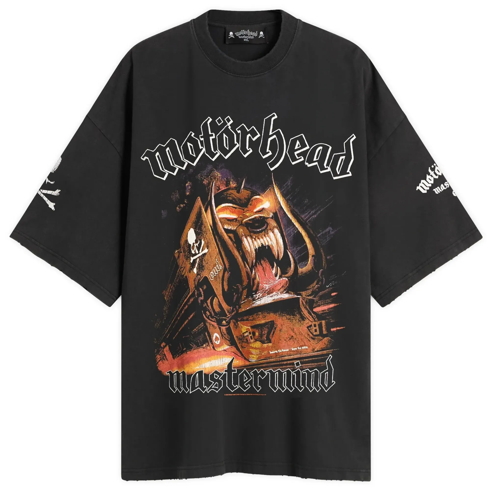 END. Men's X MASTERMIND WORLD x Motorhead RWTD T-Shirt Black