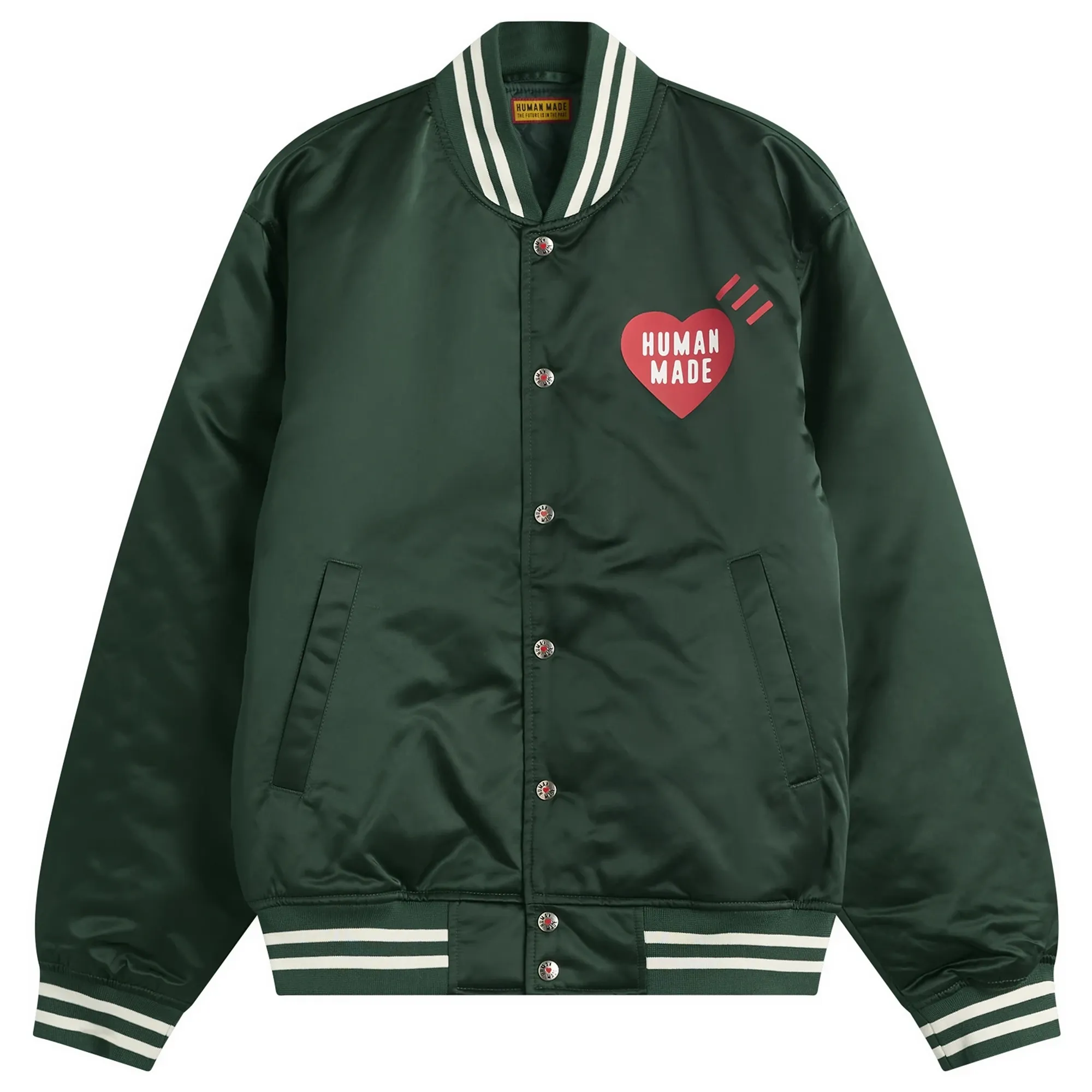 Human Made Men's Nylon Stadium Jacket Green
