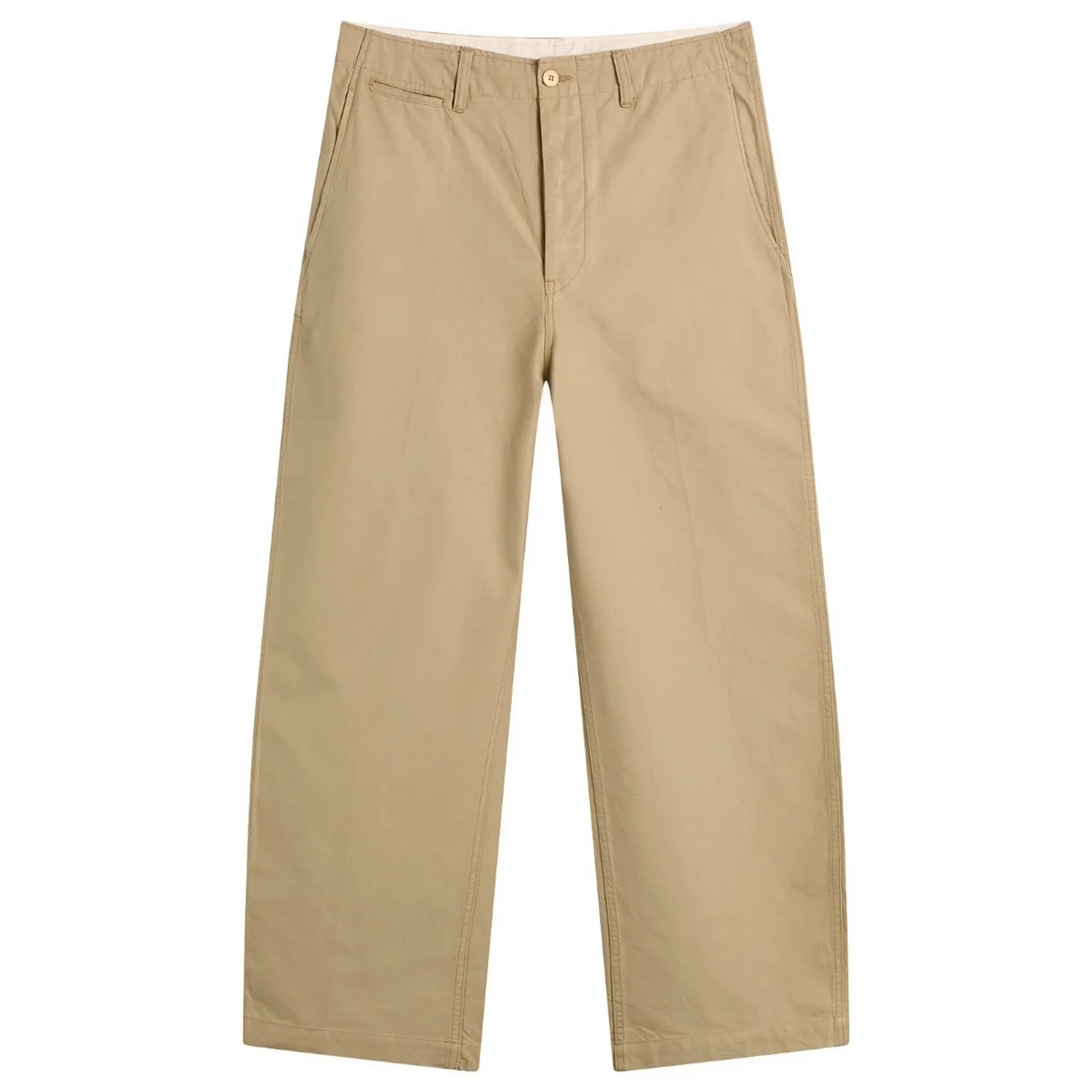 Visvim Men's Wide Chino Trousers Beige