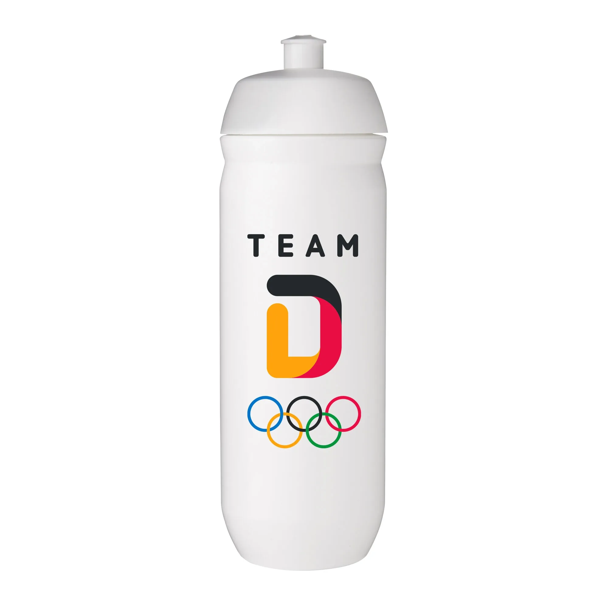Team D Primary Logo Plastic 750ml Waterbottle - White