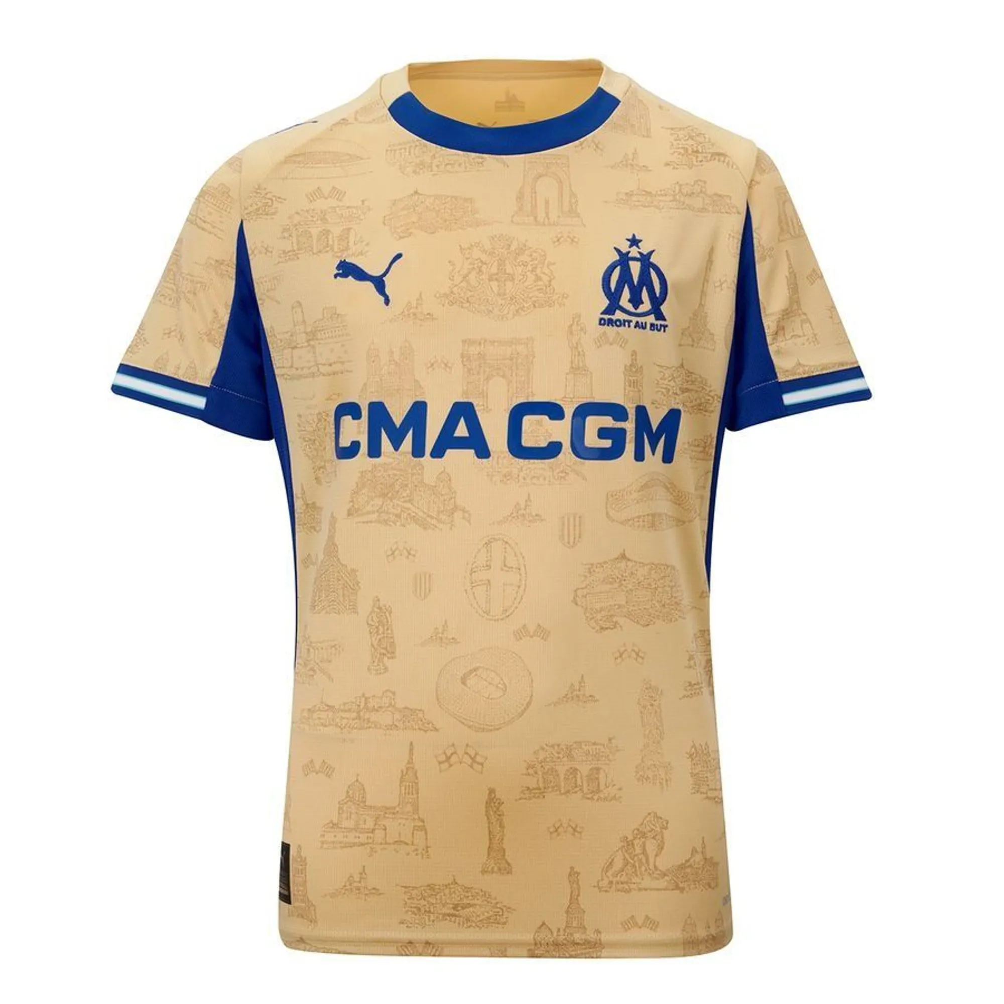 Marseille Fourth Shirt 2025/26 Kids - ['Gold']