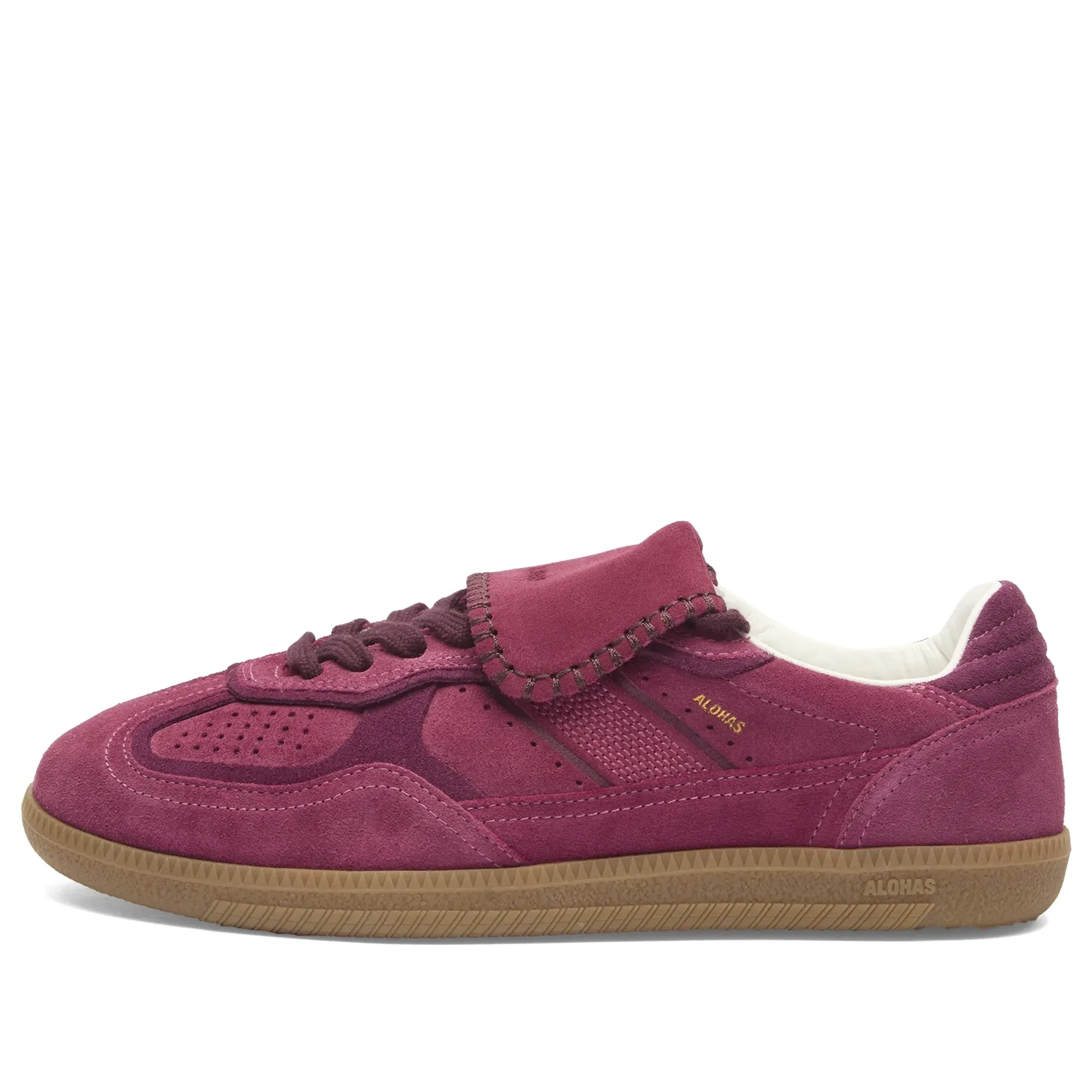ALOHAS Women's TB 490 Club Suede Leather Sneakers Suede Raspberry