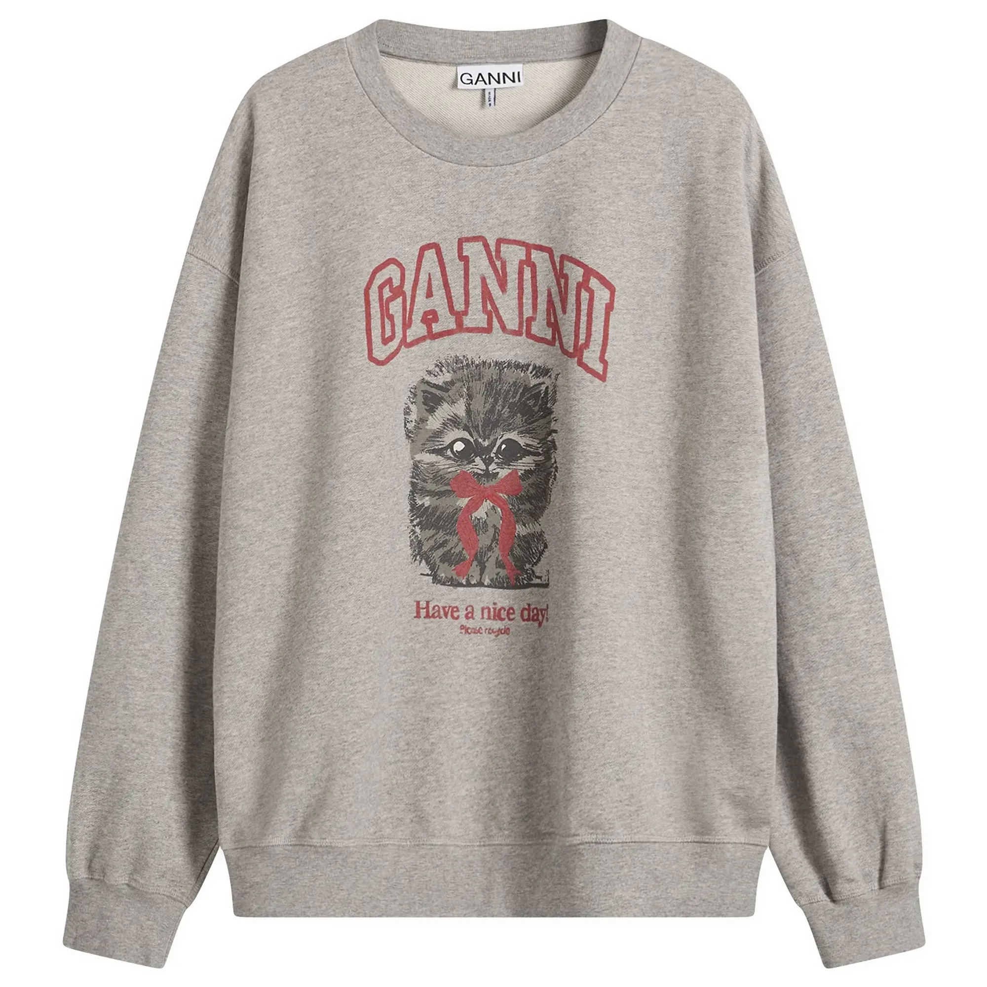 GANNI Women's Isoli Crewneck Sweatshirt Paloma