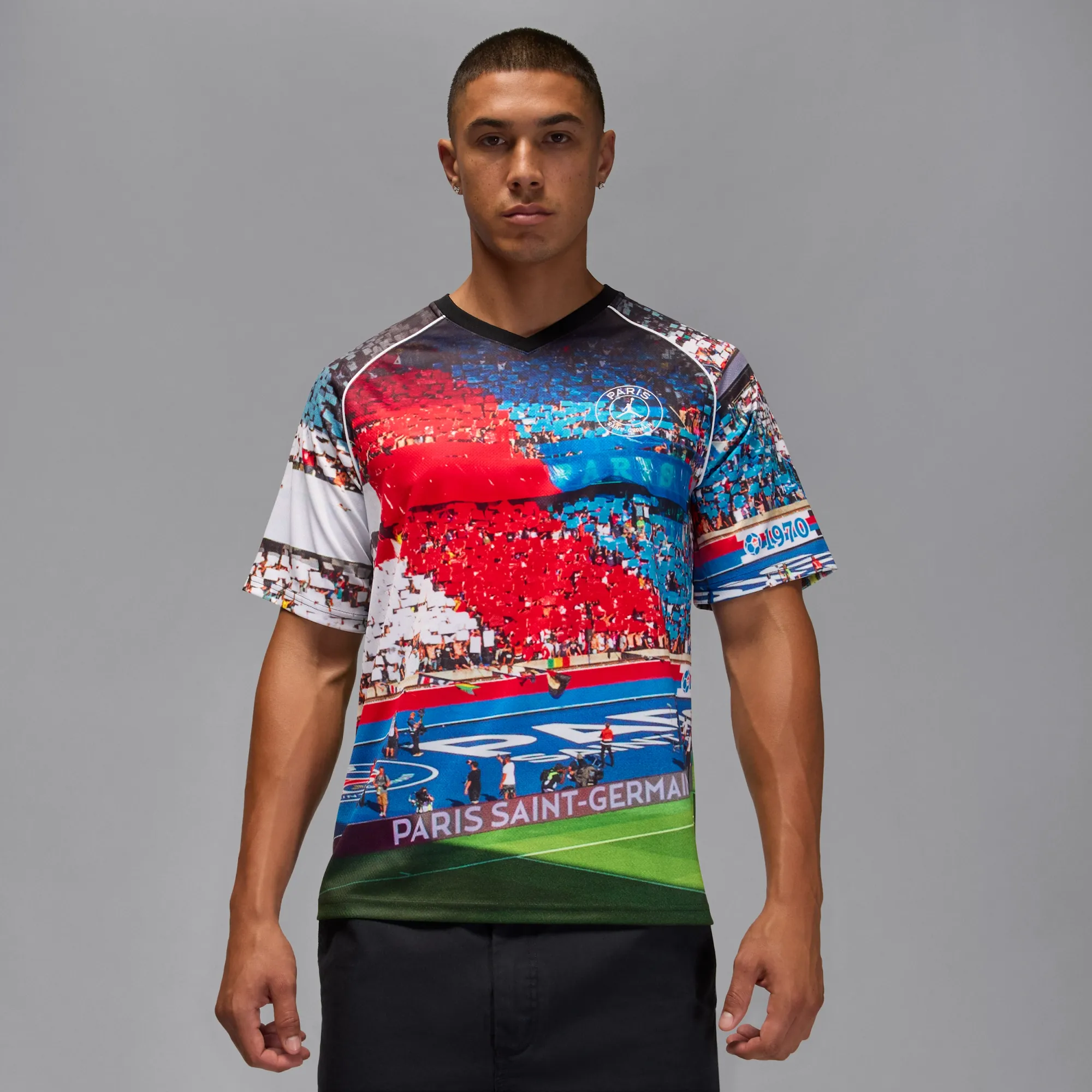 Nike Jordan Nike Paris Saint-Germain Men's Jersey Top - Black