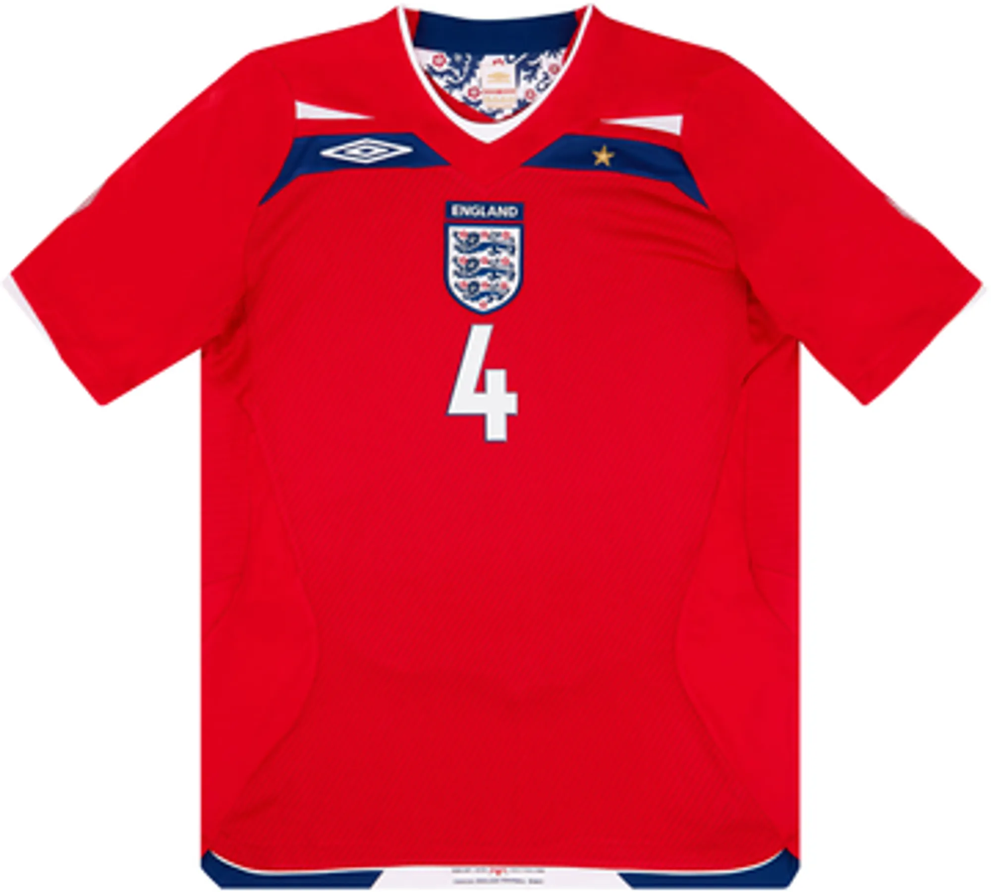 2008-10 England Away Shirt Gerrard #4 - 8/10 - (XL)