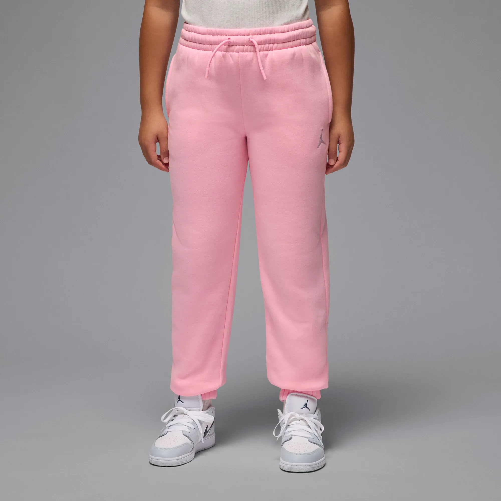 Nike Jordan Brooklyn Fleece Older Kids' Trousers - Pink - Cotton