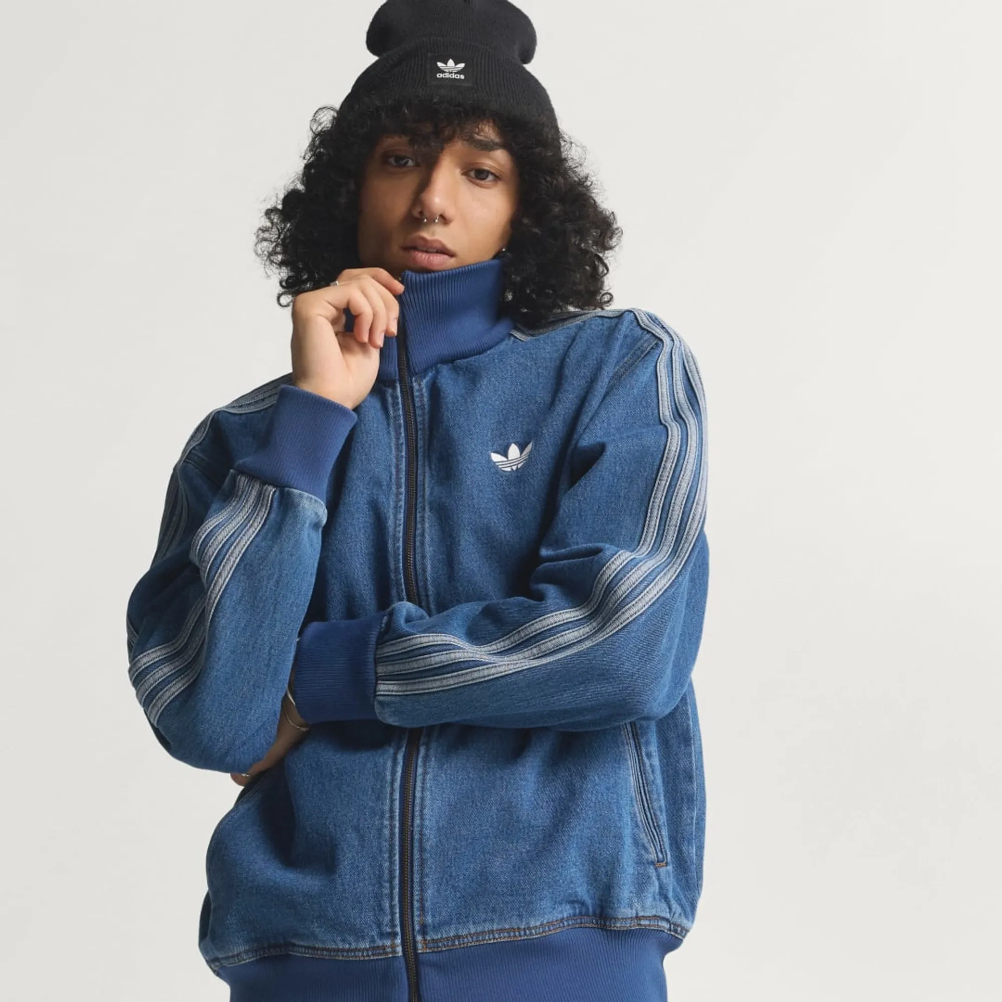 adidas ADICOLOR DENIM FIREBIRD TRACK TOP