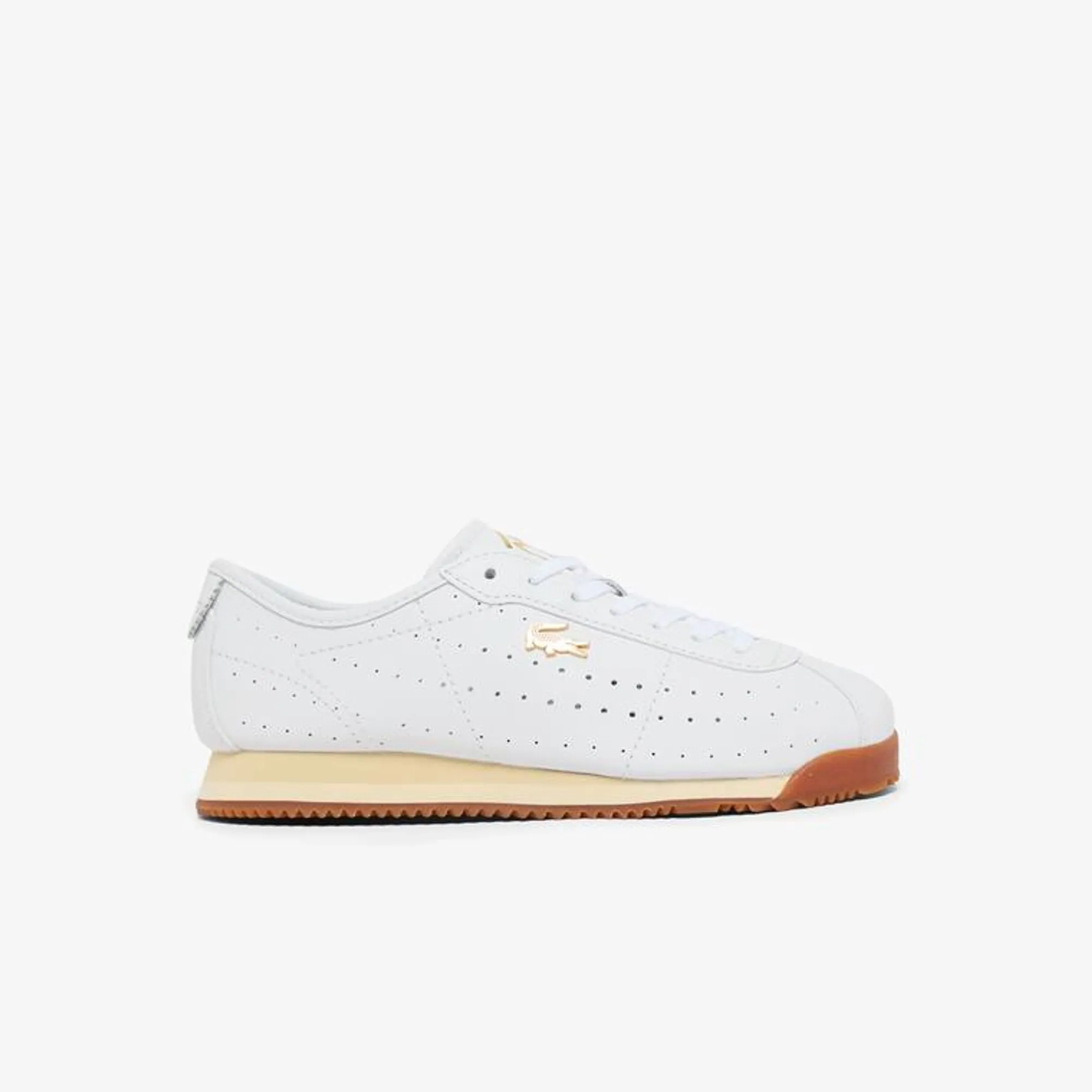 Lacoste Women’s Club-Low Leather Sneakers - White & Gum