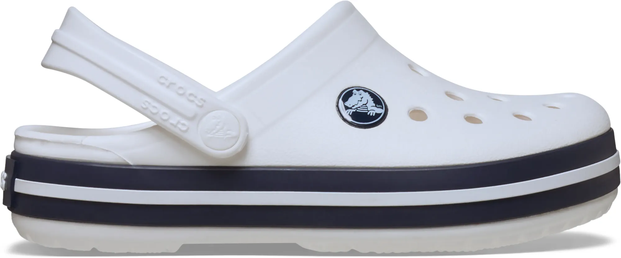 Crocs | Kids | Toddler Crocband™ | Clogs | White / Navy | C4